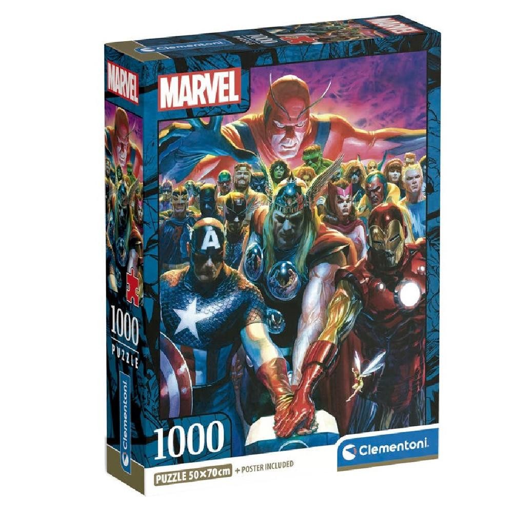 Clementoni® Puzzle Marvel Avengers puzzle 1000pcs, Puzzleteile