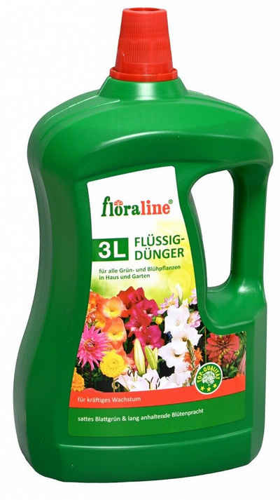 Beckmann IM GARTEN Blumendünger Floraline® Flüssigdünger 7+3+5 3 l Flasche