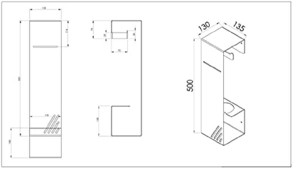 manestein WC-Garnitur Manestein WC-Bürstenhalter, Aufbewahrung WC-Bürstenhalter Look aus Minimalistischen Doppelt Edelstahl, Toilettenpapierhalter Garnitur, mit Geschliffenem WC für Toilettenbürste im