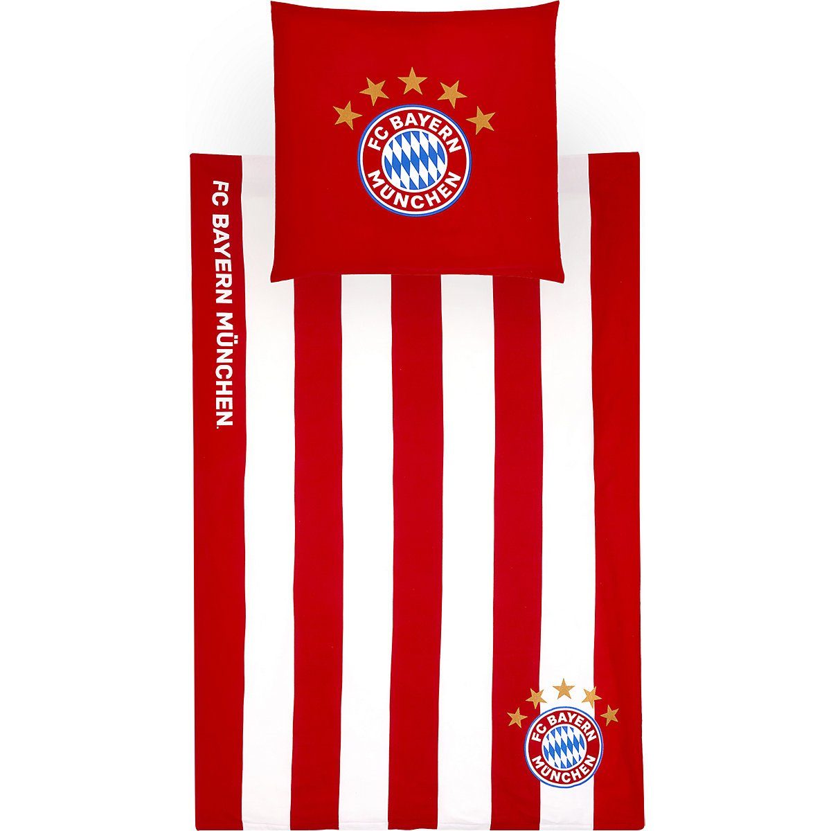 Bettwäsche »Bettwäsche rot/weiß Biber, 135 x 200 cm«, FC Bayern München  online kaufen | OTTO