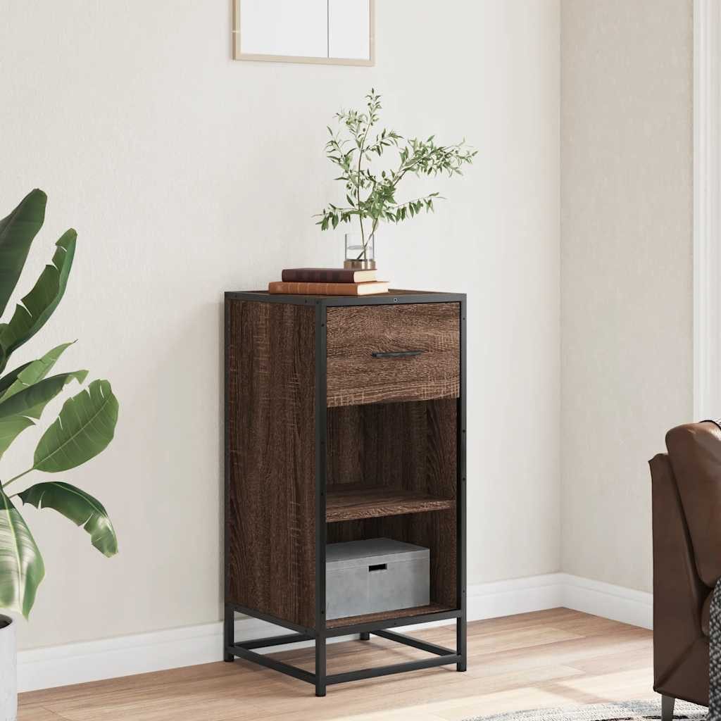 vidaXL Sideboard Sideboard Braun Eichen-Optik 35,5x35x76 günstig online kaufen
