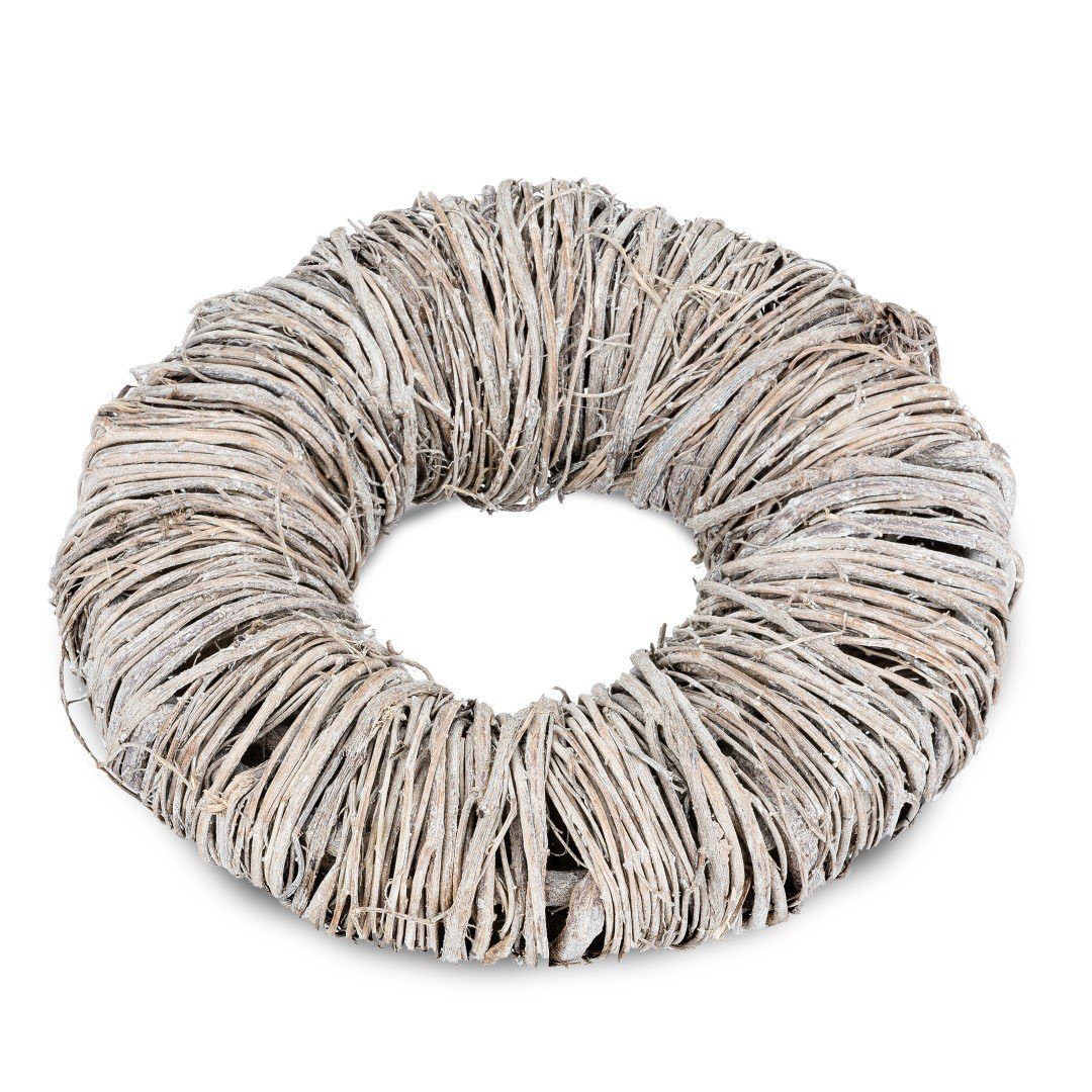 NaDeco Bastelnaturmaterial Mactan Kranz weiß 20-25cm günstig online kaufen