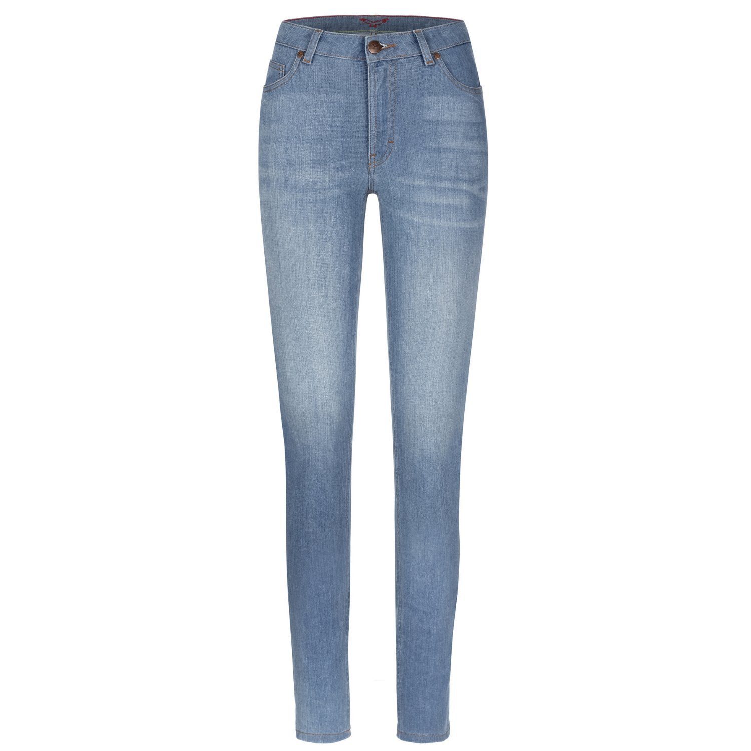 Feuervogl High-waist-Jeans Waist 5-Pocket-Style, Hyperflex Denim, High Summer Blue Skinny, Waist, Damenjeans High fv-Han:na