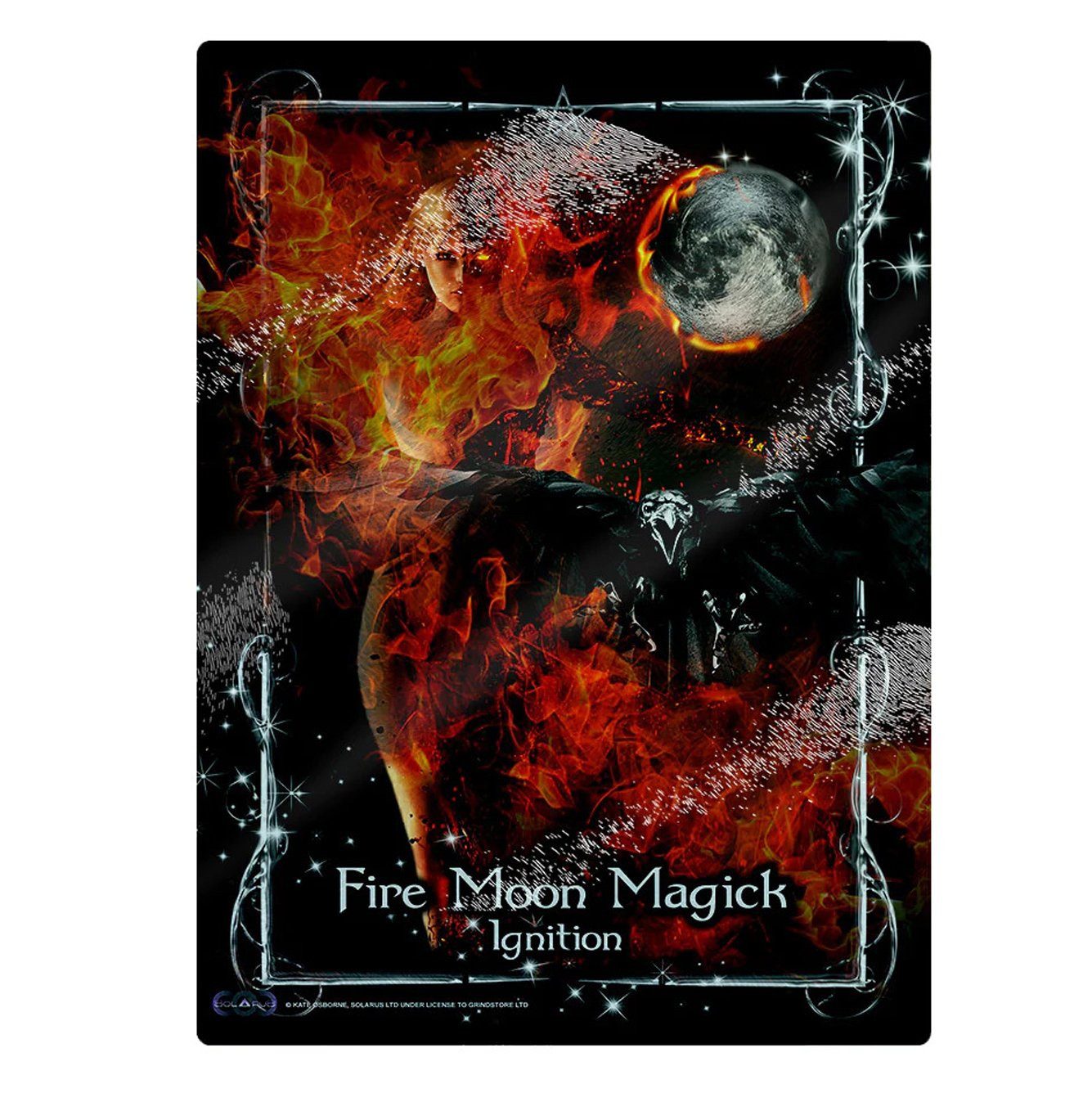 Grindstore Schneidebrett Gothic Schneidbrett Fire Moon, Kultiges Design