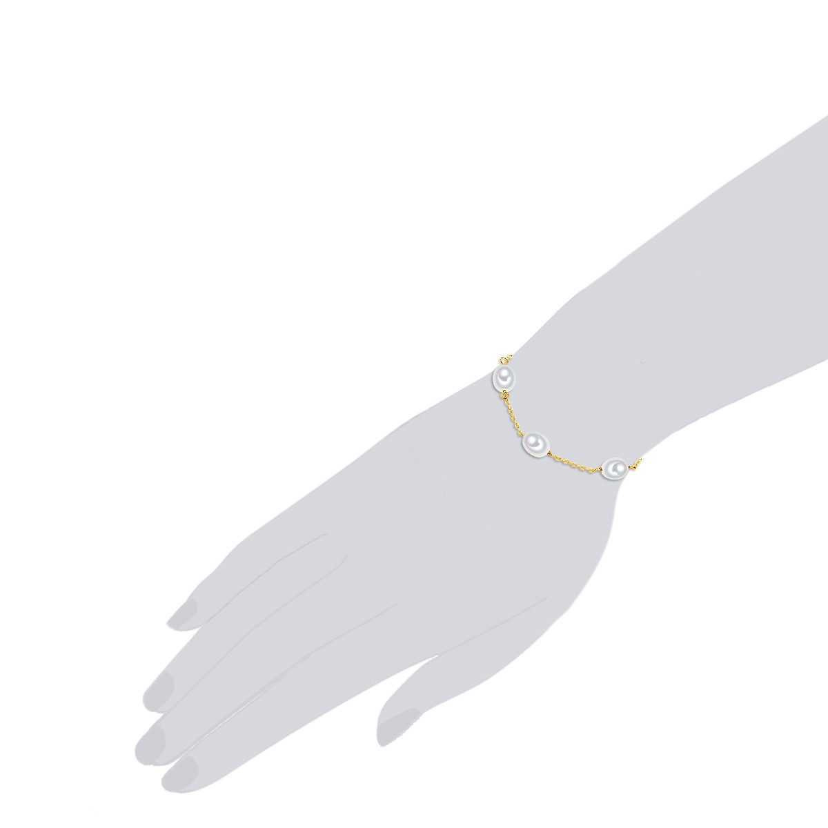 Valero Pearls Perlenarmband VP743 (1-tlg), aus Süßwasser-Zuchtperlen