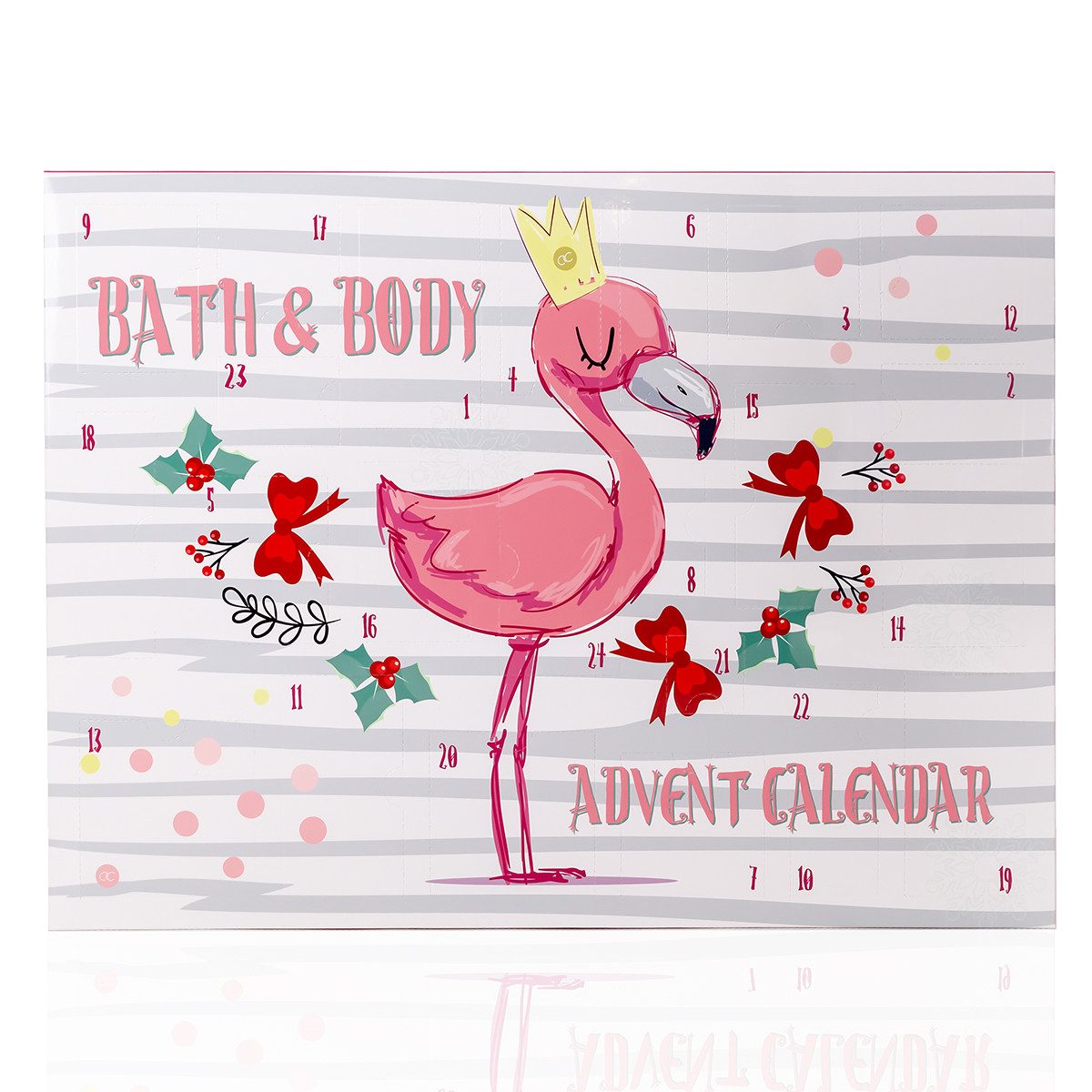 ACCENTRA Adventskalender Accentra FLAMINGO Adventskalender – 24 Pflege-Überraschungen, 24 Pflege-Überraschungen für tägliche Entspannung