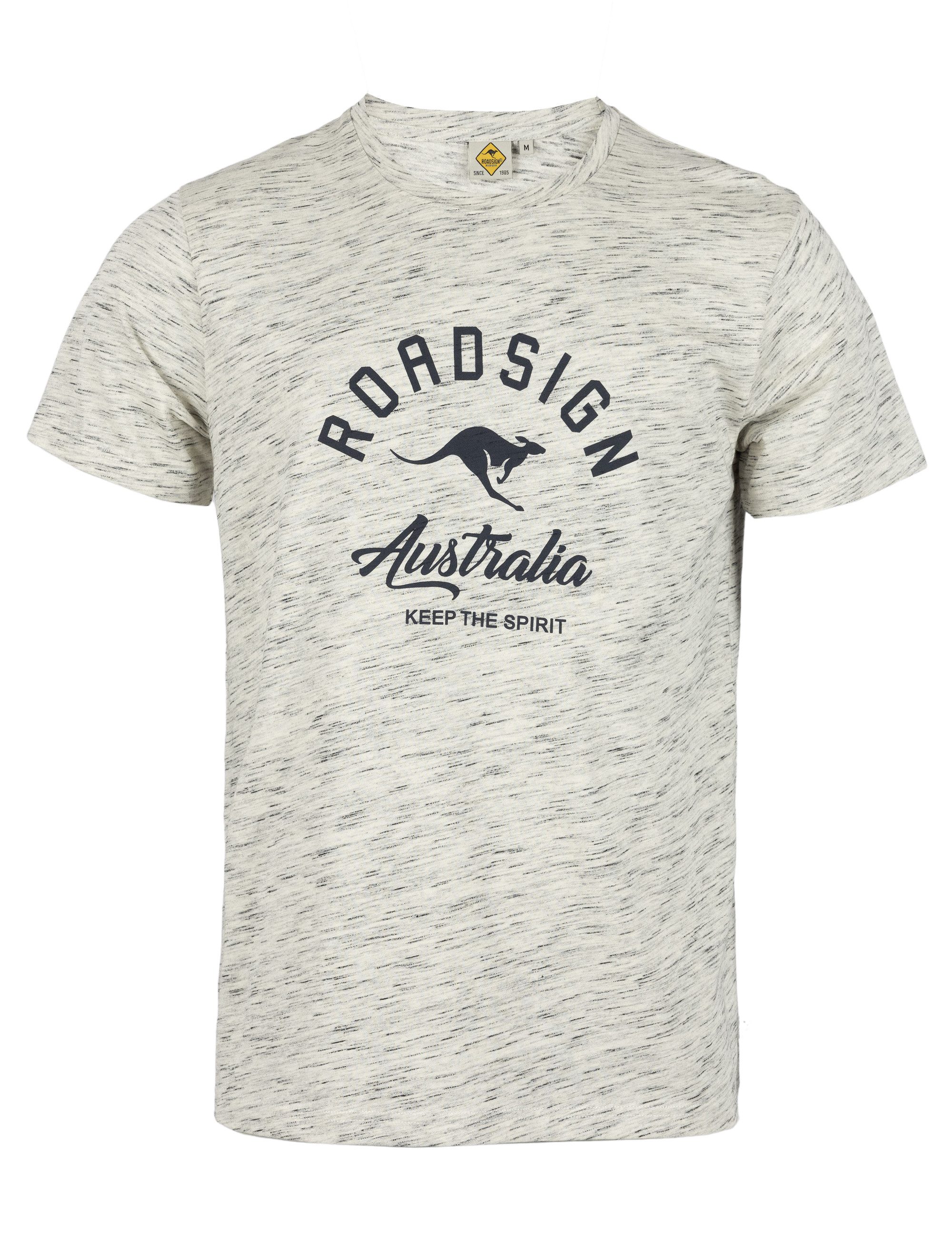 ROADSIGN australia T-Shirt Outback Style (1, 1-tlg., 1) leichtes Melange-Shirt für vielseitige Layer-Looks im Alltag