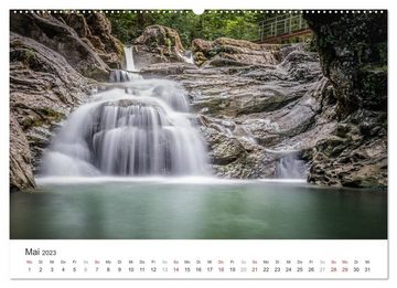 CALVENDO Wandkalender Wasserfälle Europas (Premium, hochwertiger DIN A2 Wandkalender 2023, Kunstdruck in Hochglanz)