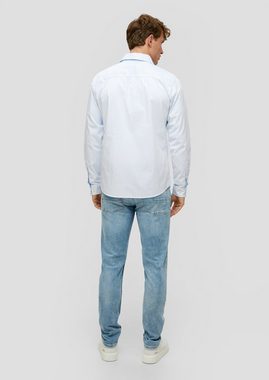 s.Oliver Langarmhemd Slim: Langarmhemd aus Baumwollmix