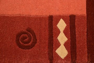Wollteppich Ambadi, THEKO, rechteckig, Höhe: 14 mm, reine Schurwolle, handgetuftet, mit Bordüre, modern
