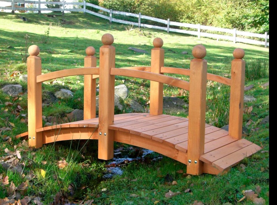 promadino Zierbrücke Luise, BxTxH: 63x128x69cm, aus FSC-zertifiziertem Holz