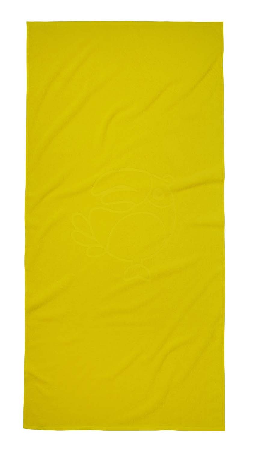 JAKO-O Handtücher JAKO-O Badetuch retro, 70x140cm, zitronengelb, flauschiger Frottier