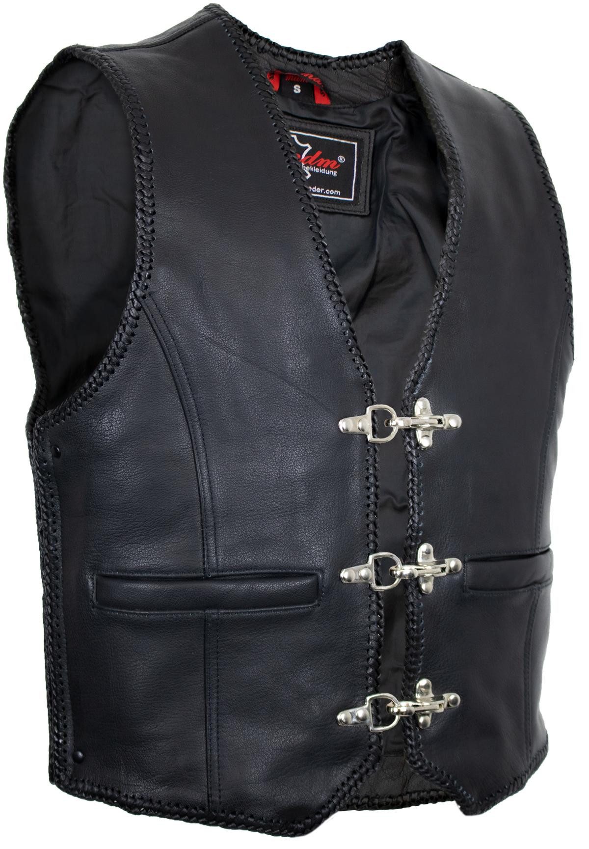 MDM Lederweste Herren Biker Lederkutte Herren günstig online kaufen