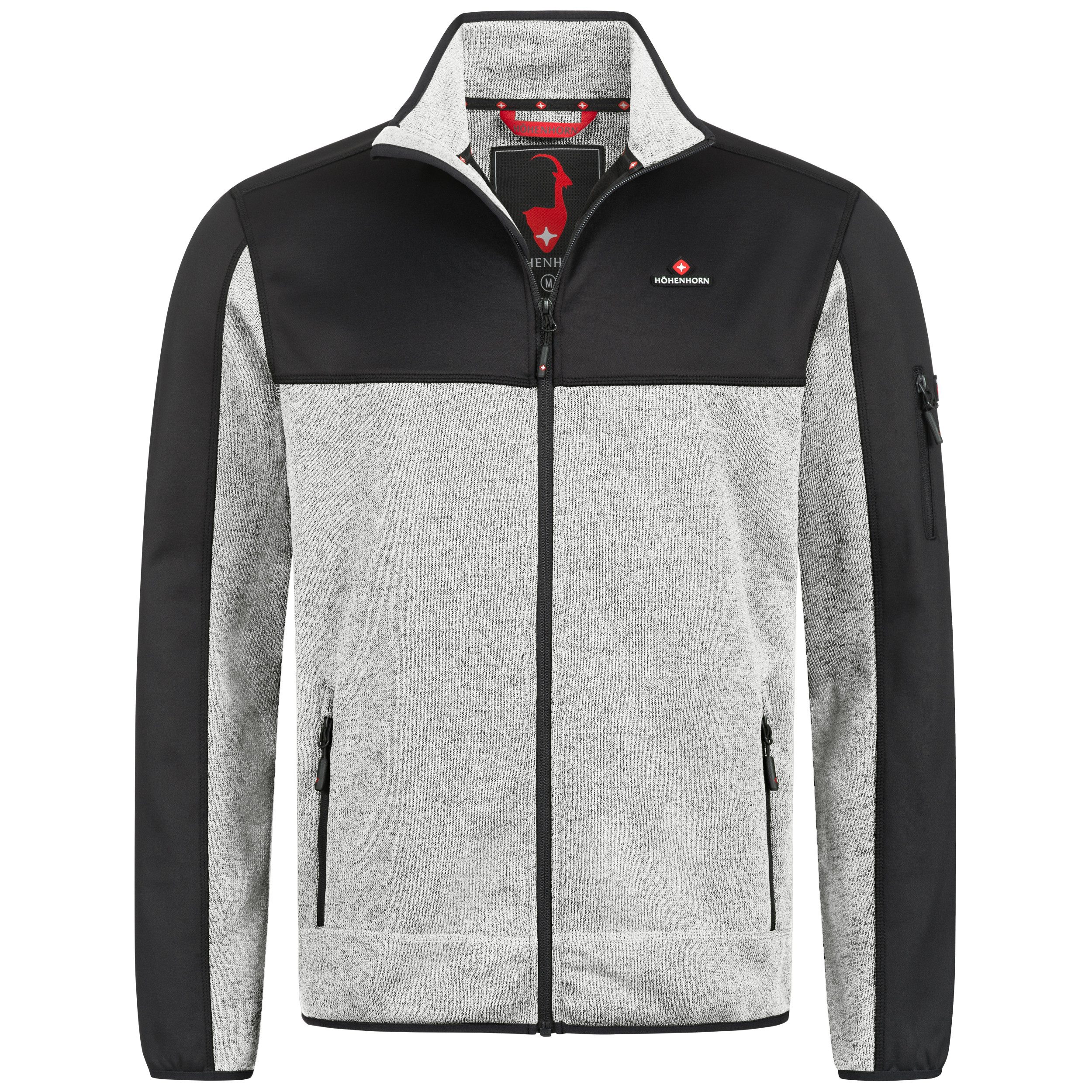 Fleecejacke Naurun Herren Hybridjacke für Männer Strickjacke Softshell