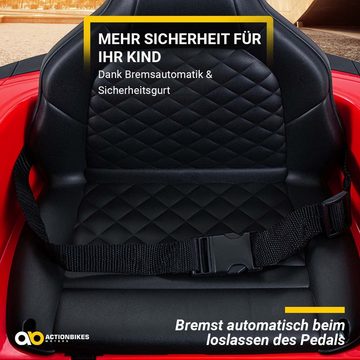 Actionbikes Motors Elektro-Kinderauto Kinderfahrzeug Audi R8 4S Spyder Lizenziert (YSA300) 3-6 Jahre, Belastbarkeit 30 kg, (2-tlg), Kinder Spielzeug 3-6 Km/h - inkl. Fernbedienung & Sicherheitsgurt