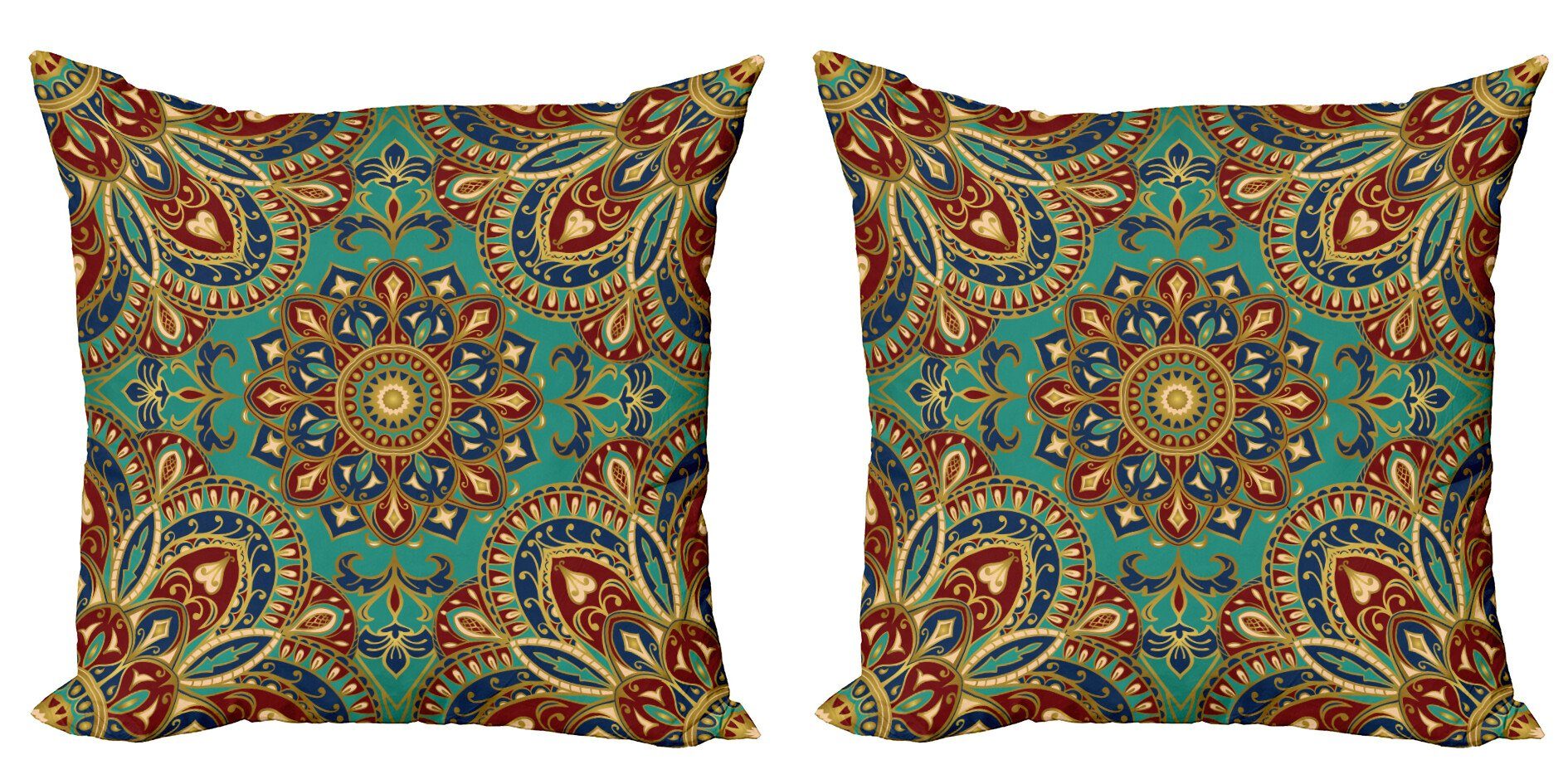 Abakuhaus Kissenbezüge Modern Accent Doppelseitiger Digitaldruck, (2 Stück), Mandala orientalisch