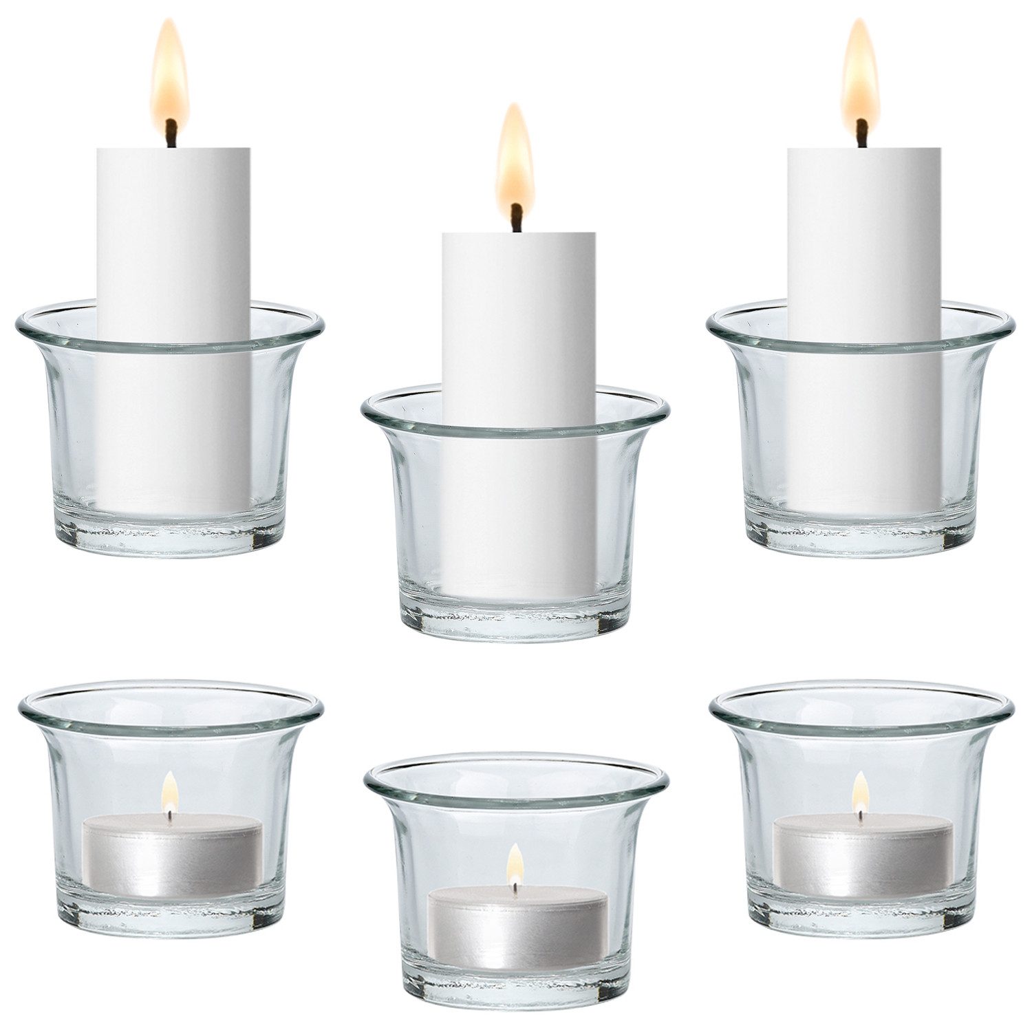 Marrakesch Orient & Mediterran Interior Teelichthalter 6er Set Teelichtgläs günstig online kaufen