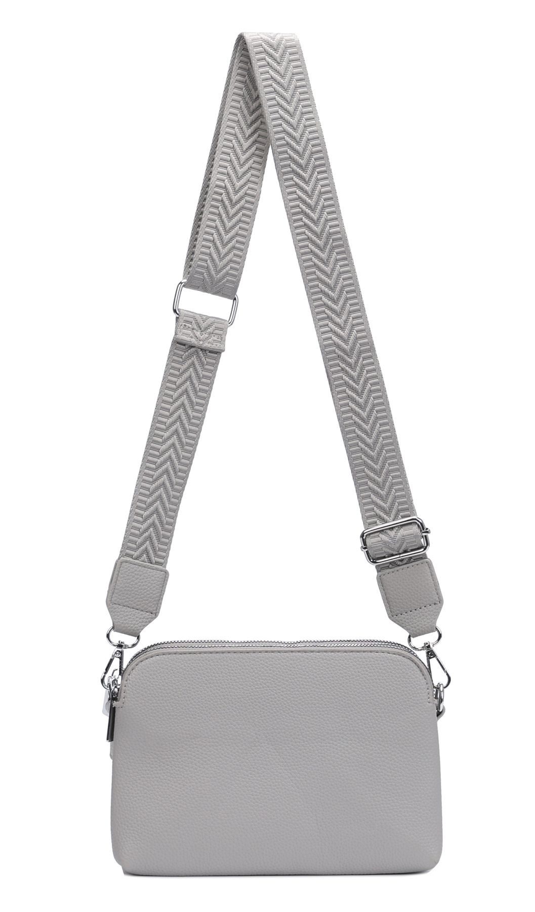 ITALYSHOP24 Schultertasche Damen Tasche Bodybag Umhängetasche Crossbody Bru günstig online kaufen