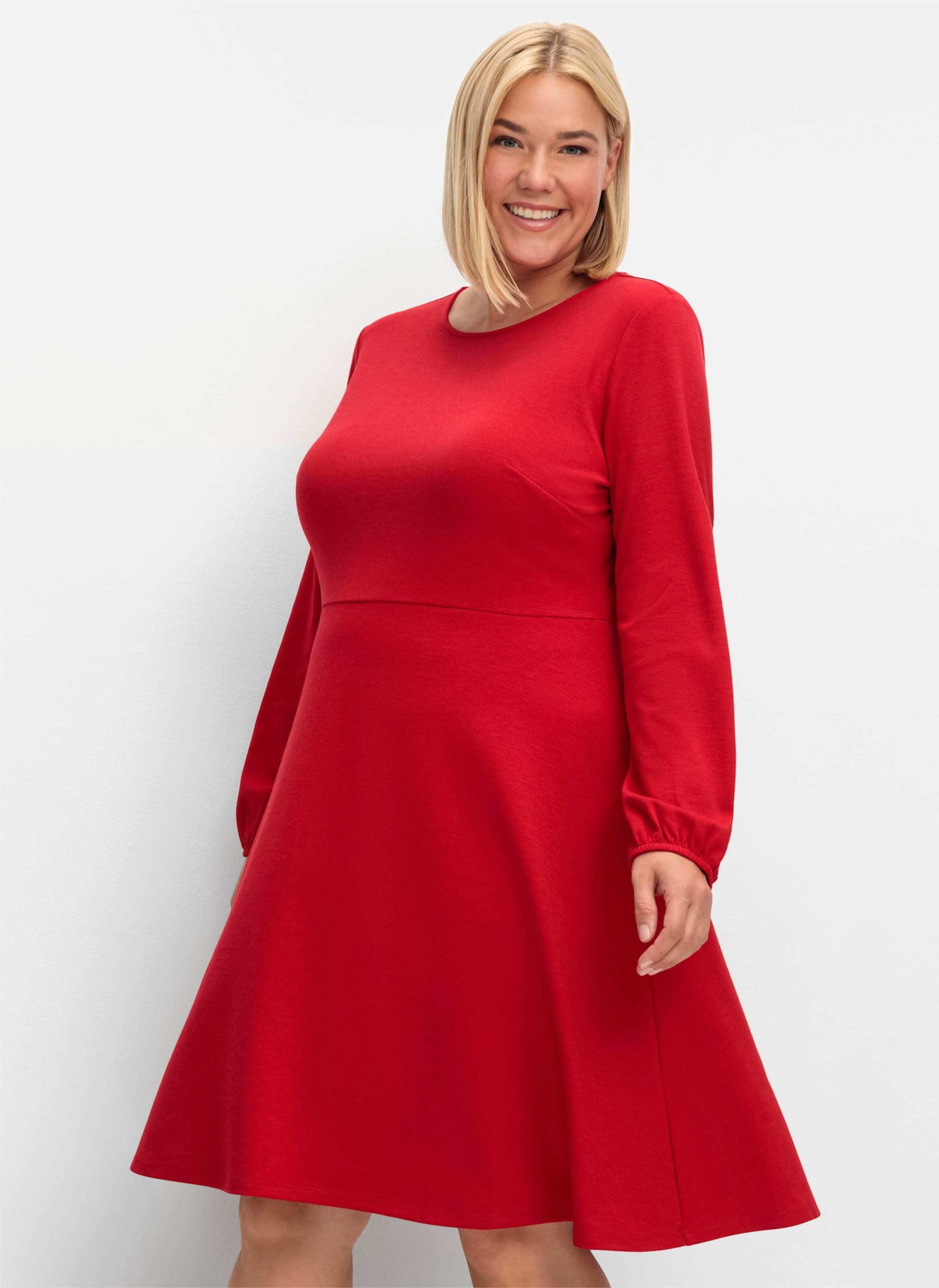 Sieh an! Etuikleid Kleid Langarm
