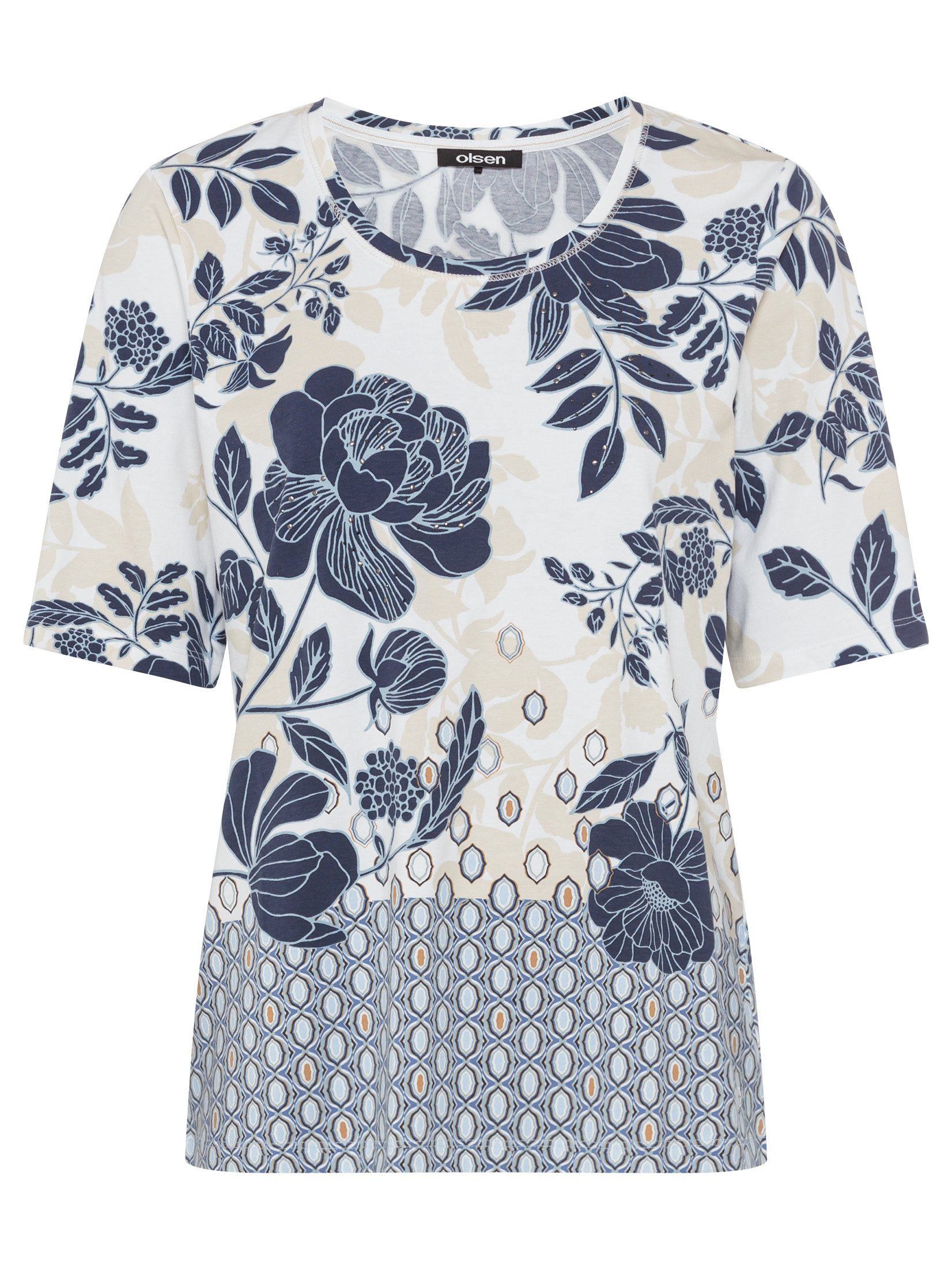 Olsen Kurzarmshirt T-Shirt Short Sleeves günstig online kaufen