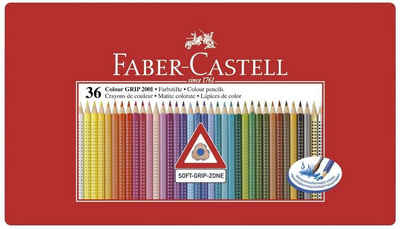 Faber-Castell Buntstift FABER-CASTELL Dreikant-Buntstifte Colour GRIP, 36er Etui
