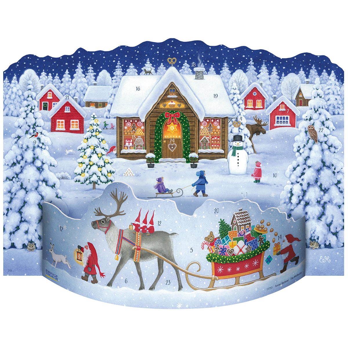 Korsch Verlag Adventskalender Adventskalender »Tomtes Bäckerei«
