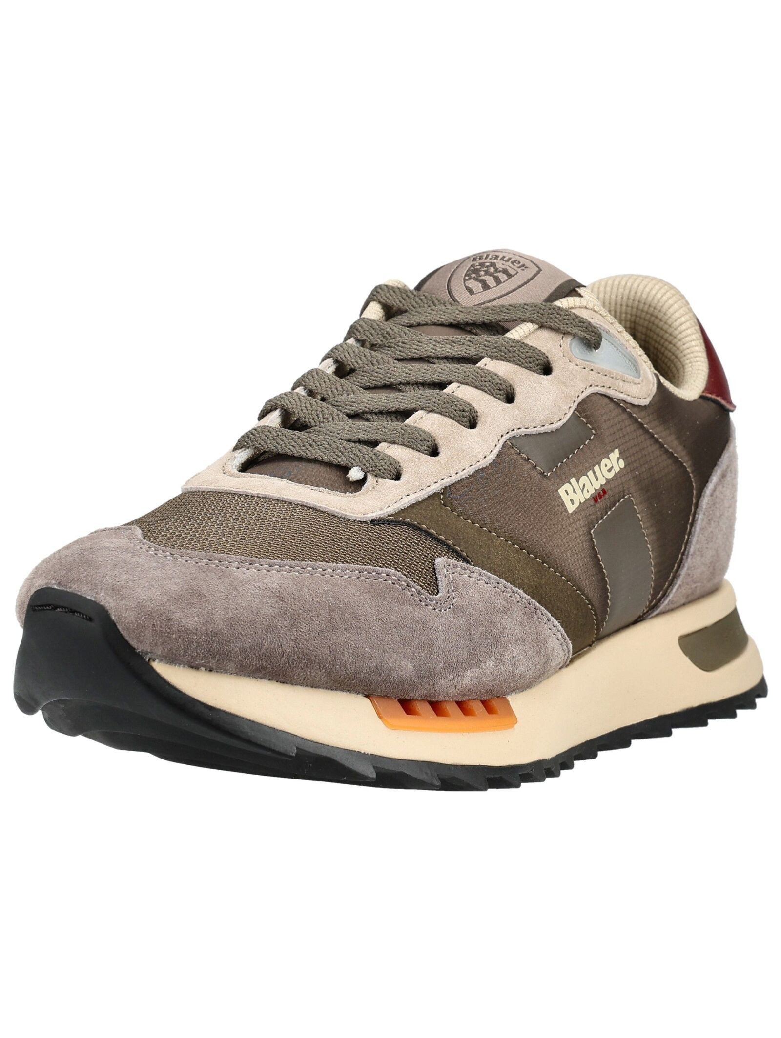 Blauer Sneaker Leder/Textil . Sneaker (1-tlg)