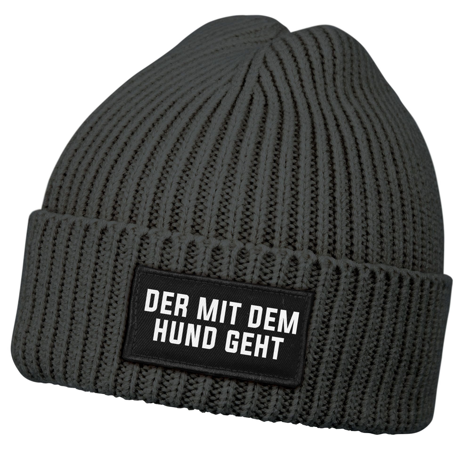 MoonWorks Strickmütze Herren Beanie mit Patch Strickmütze mit Spruch Der mi günstig online kaufen