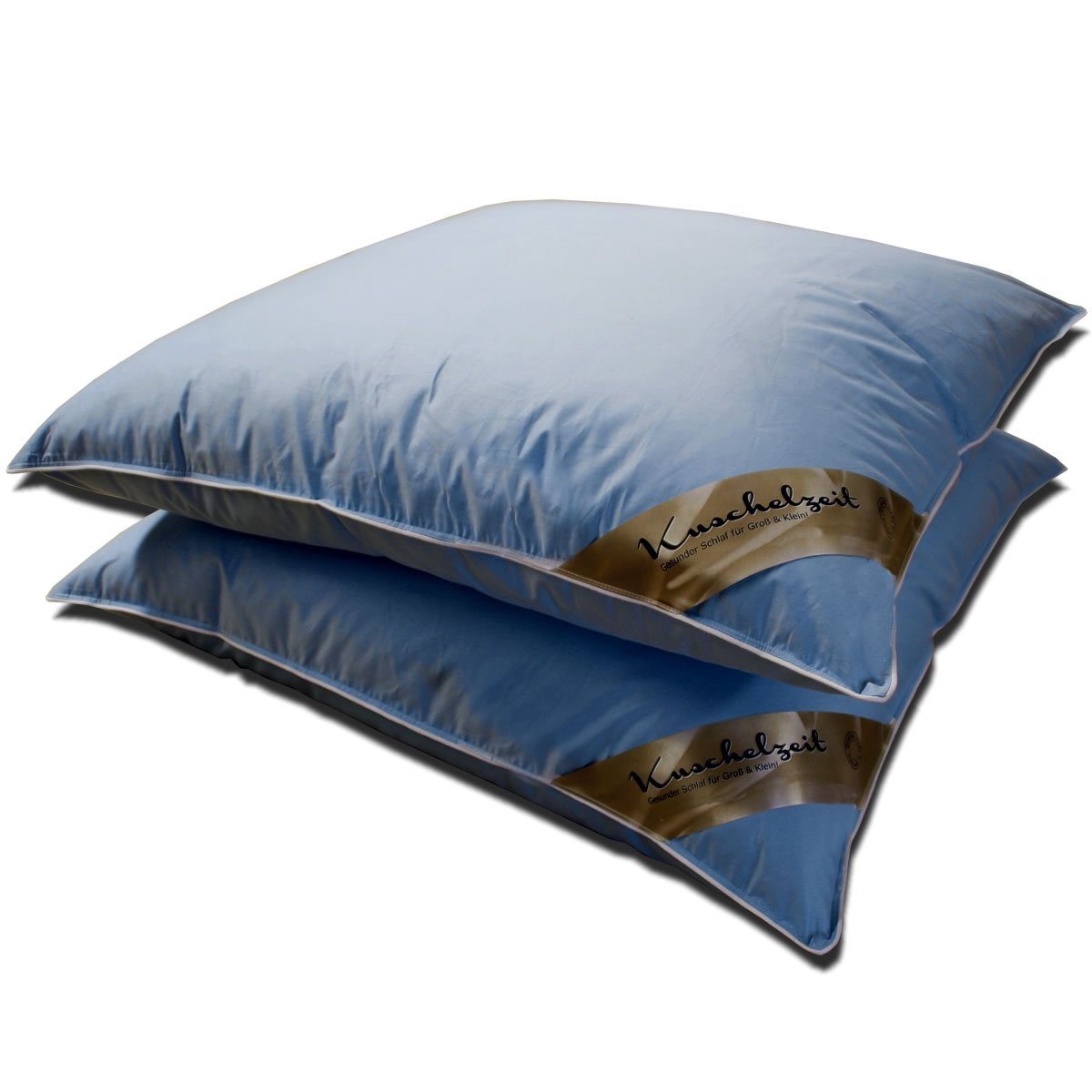 Mayaadi-Home Kopfkissen 40x40 Cm – 100% Gänsefedern, 300 G Füllung – Baumwollbezug