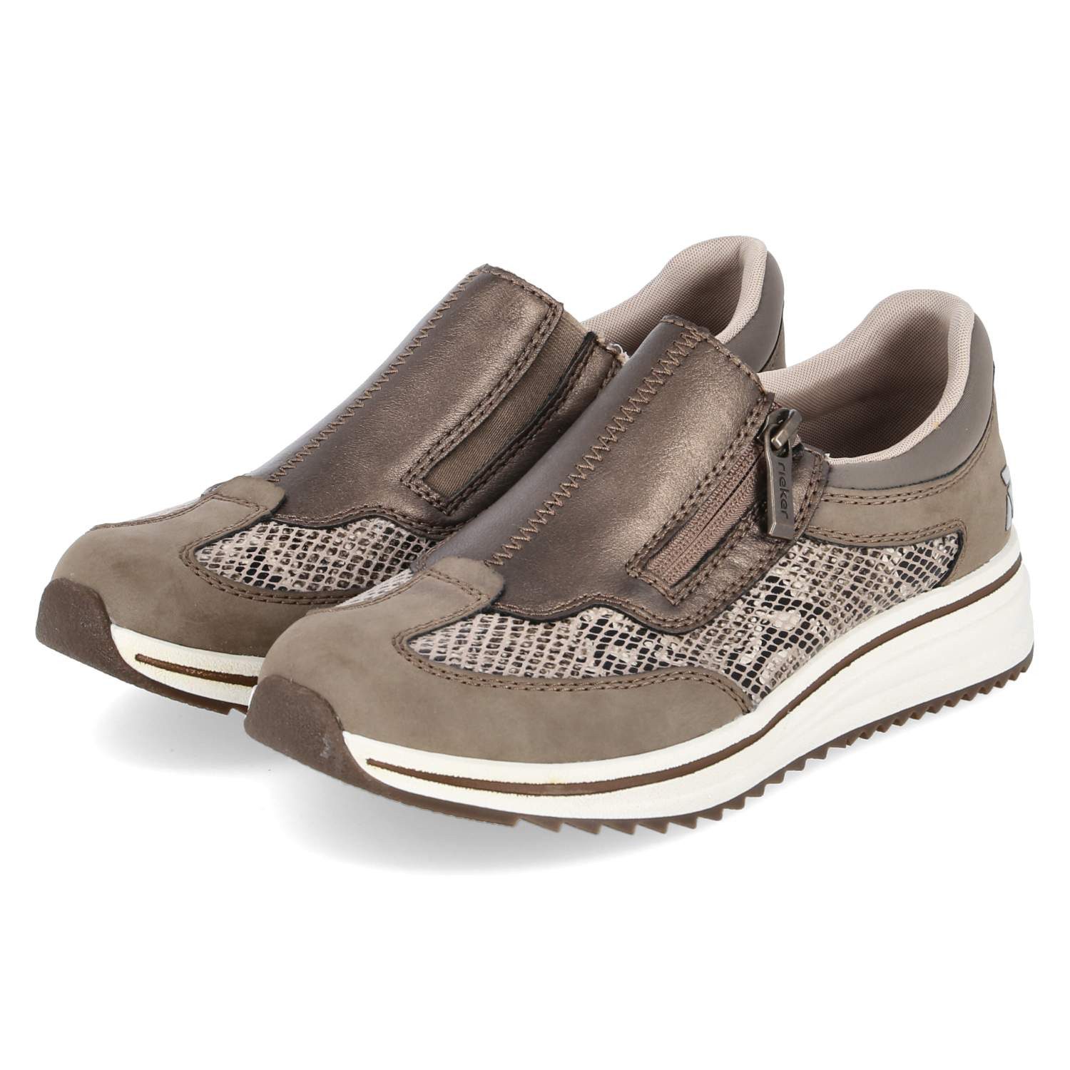 Rieker Rieker L5854-64 Damen Synthetik taupe Slipper