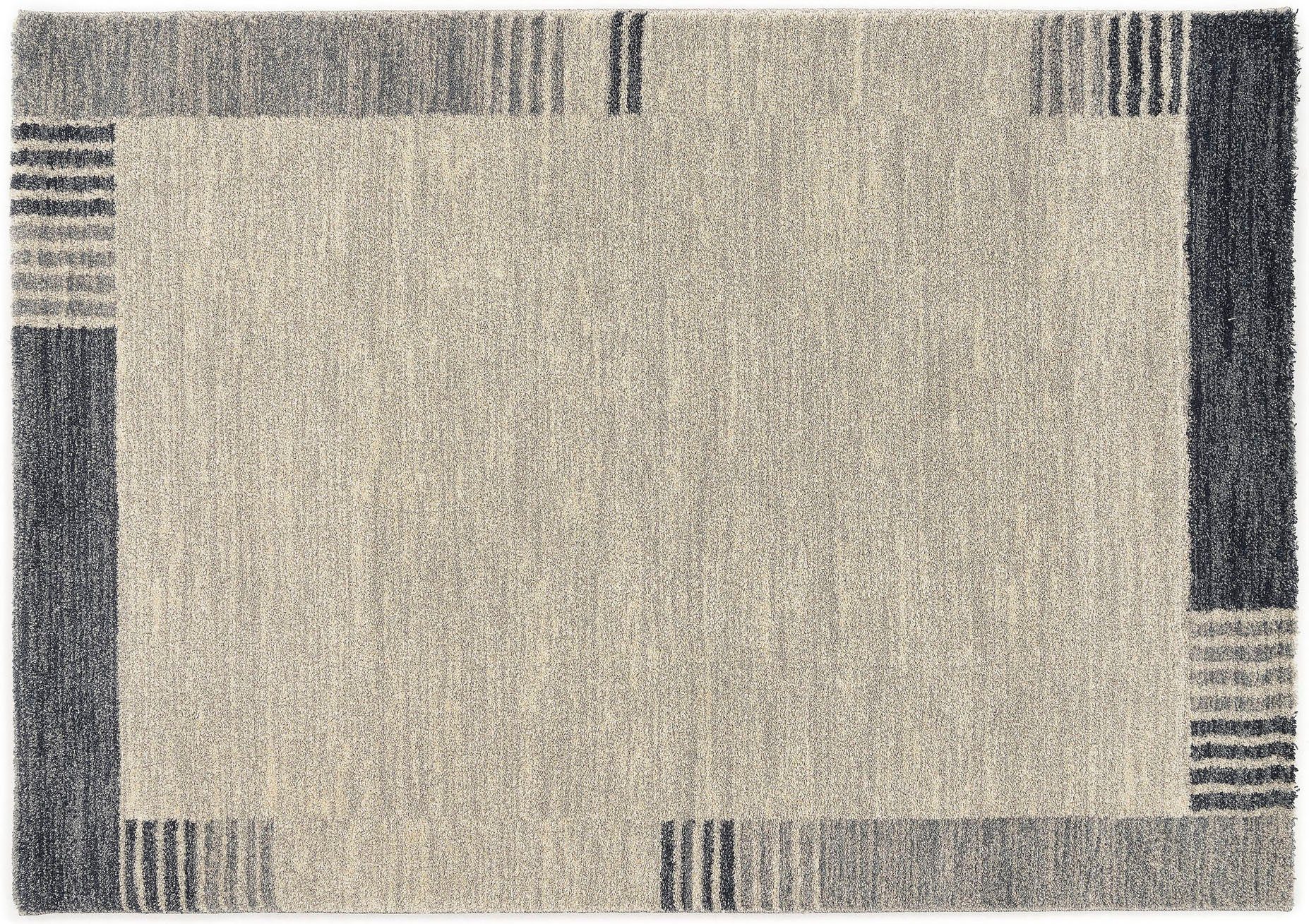 OCI DIE TEPPICHMARKE Teppich CASTLE FLORA, auch als Läufer und Rund, rechteckig, Höhe: 20 mm, dichter Frisé Kurzflor, farbiger Bordüre, Wohnzimmer, Schlafzimmer