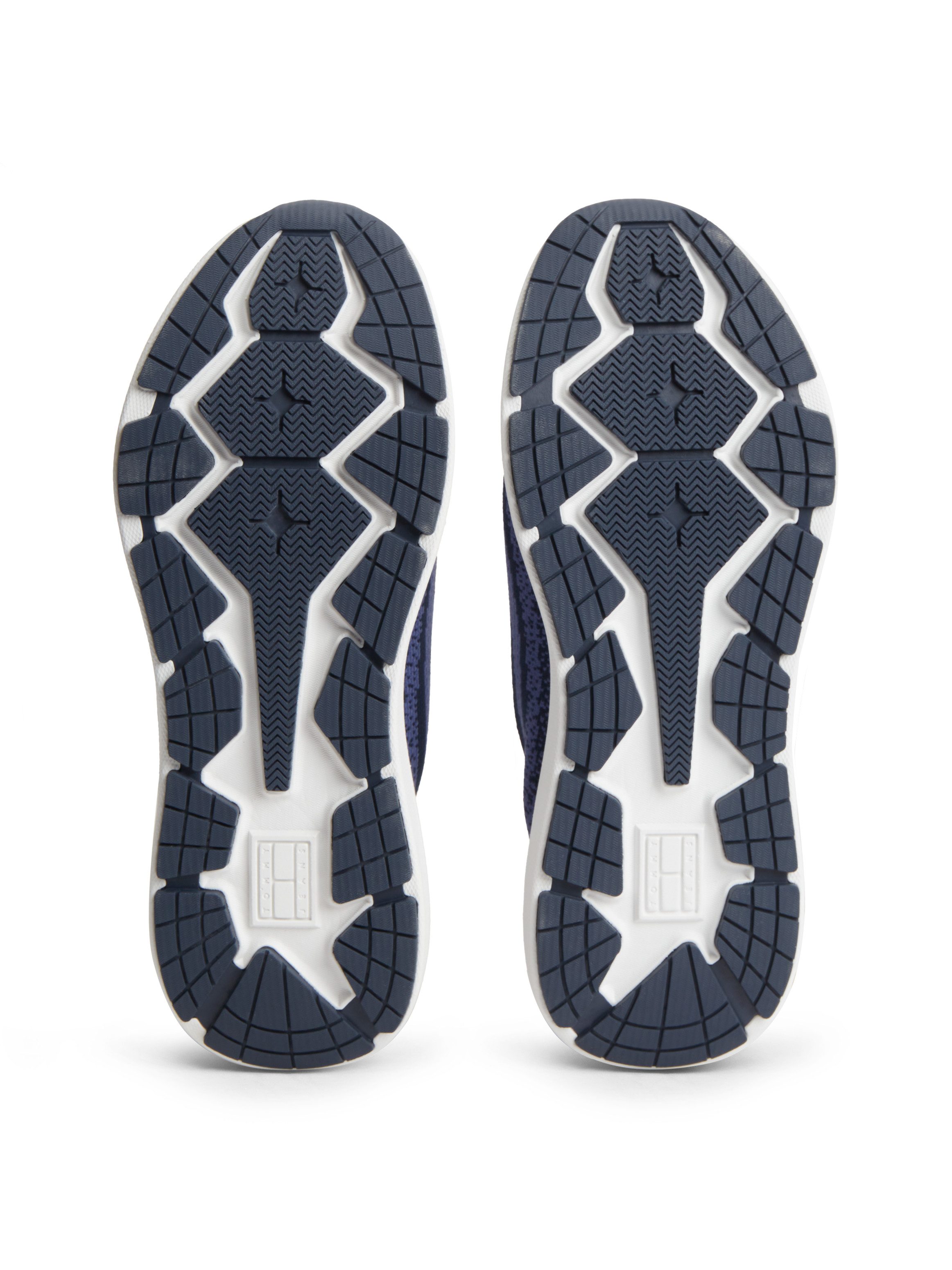 Tommy Jeans TJM KNITTED RUNNER Slip-On Sneaker Slipper, Halbschuh, Schlupfschuh mit Kontrastbesätzen