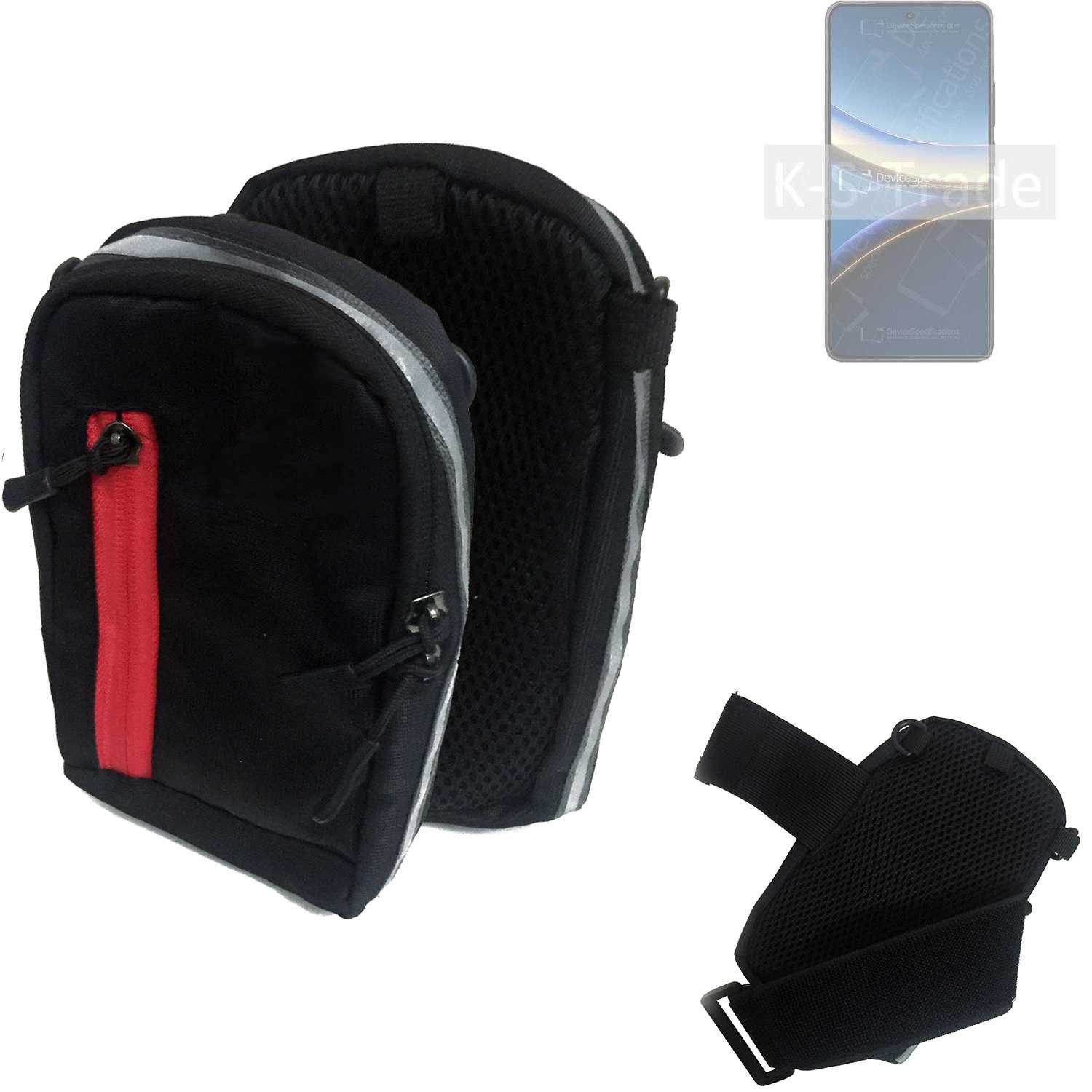 K-S-Trade Handyhülle für POCO F7 Ultra, Outdoor Gürteltasche Holster Umhängetasche schwarz Handy Tasche