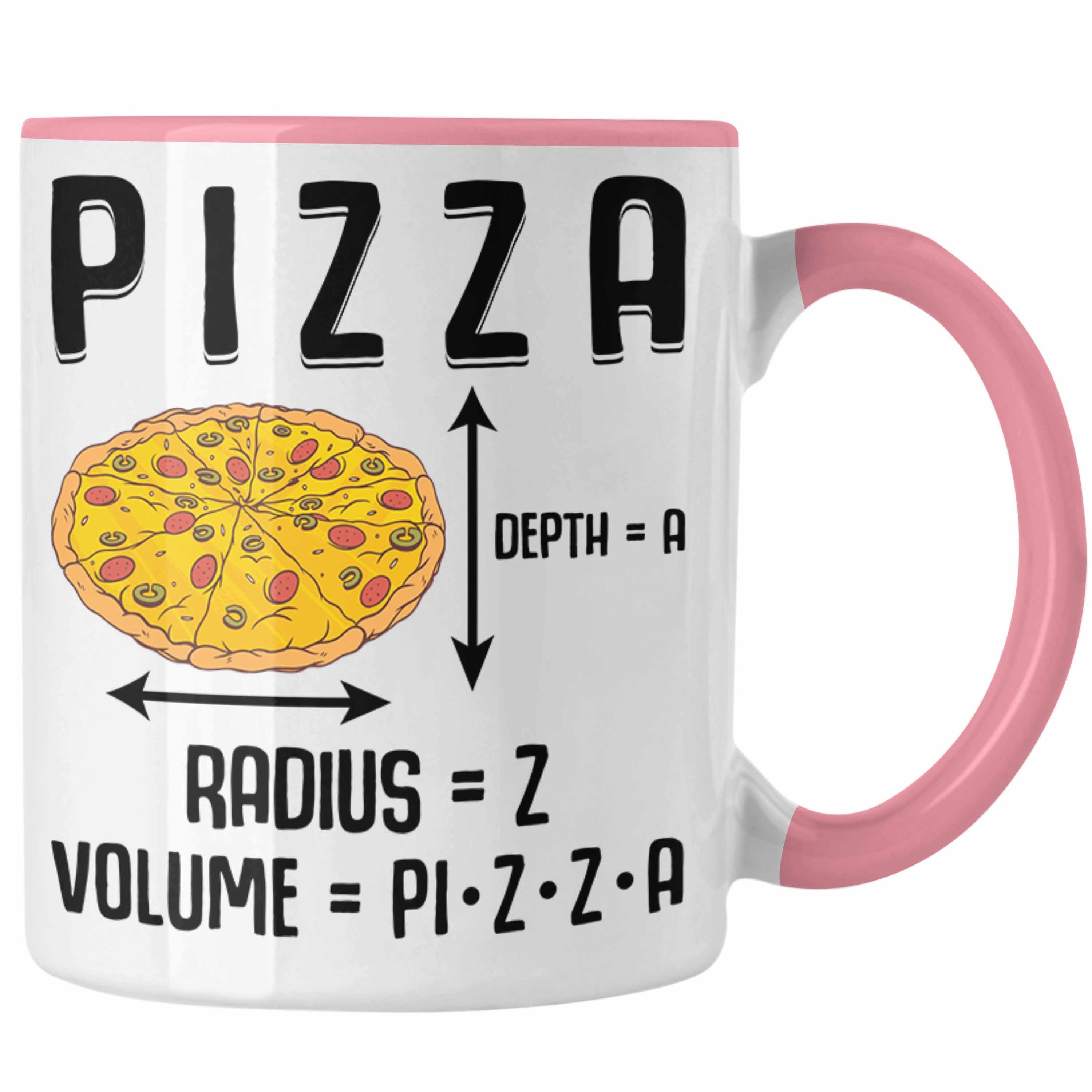 Trendation Tasse Trendation - Lustige Pizza Tasse Geschenk Pizza-Liebhaber Spruch Geschenkidee Pizzalover Rosa