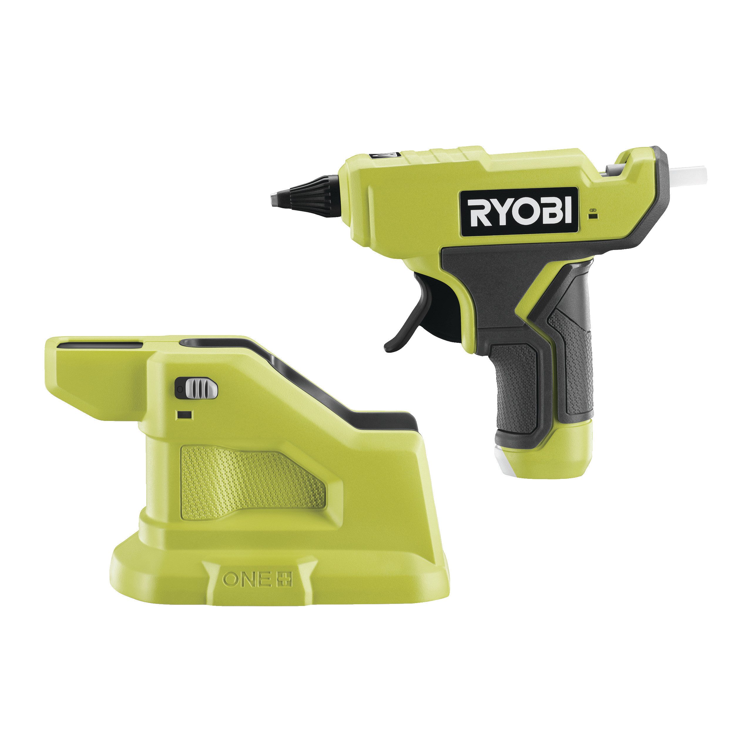 Ryobi Heißklebepistole Akku-Klebepistole 18V ONE+, 3 Heißklebestifte 7mm