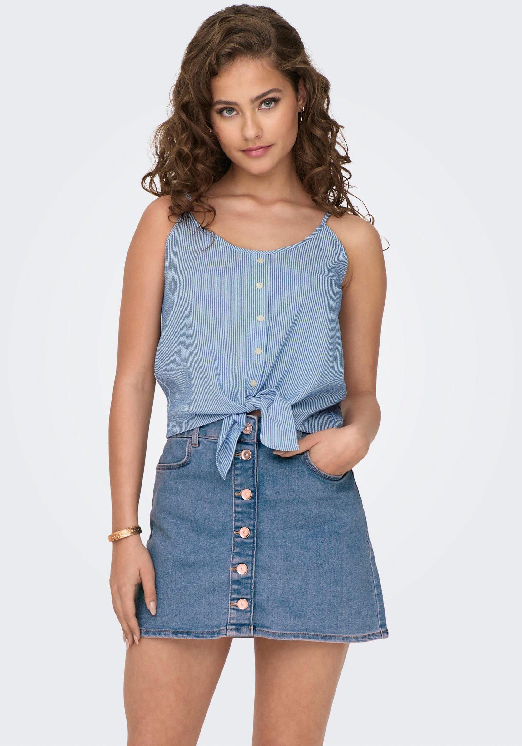 ONLY Trägertop ONLLECEY SL KNOT SINGLET günstig online kaufen