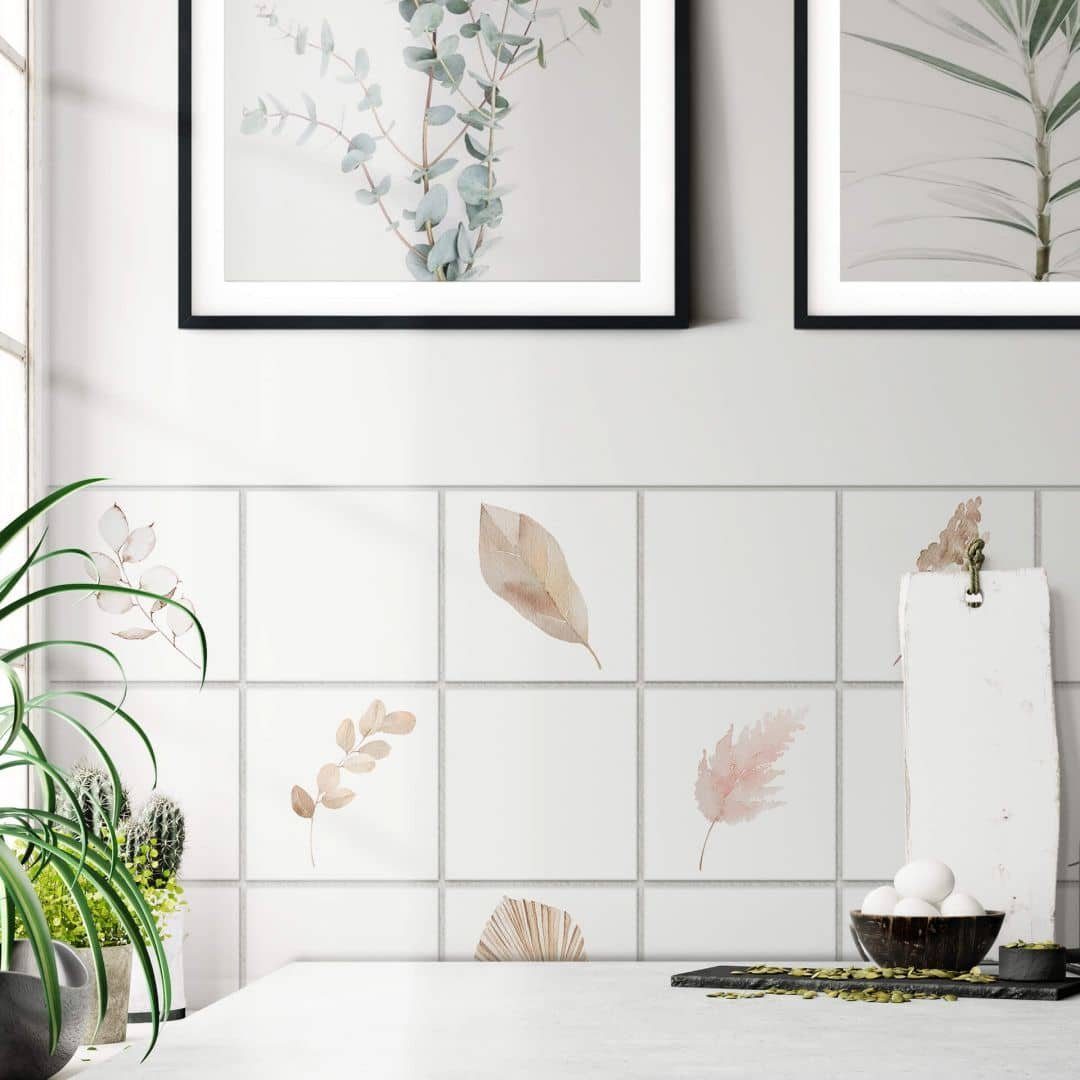 K&L Wall Art Fliesenaufkleber selbstklebend Klebefliese Sticker Herbst Boho günstig online kaufen