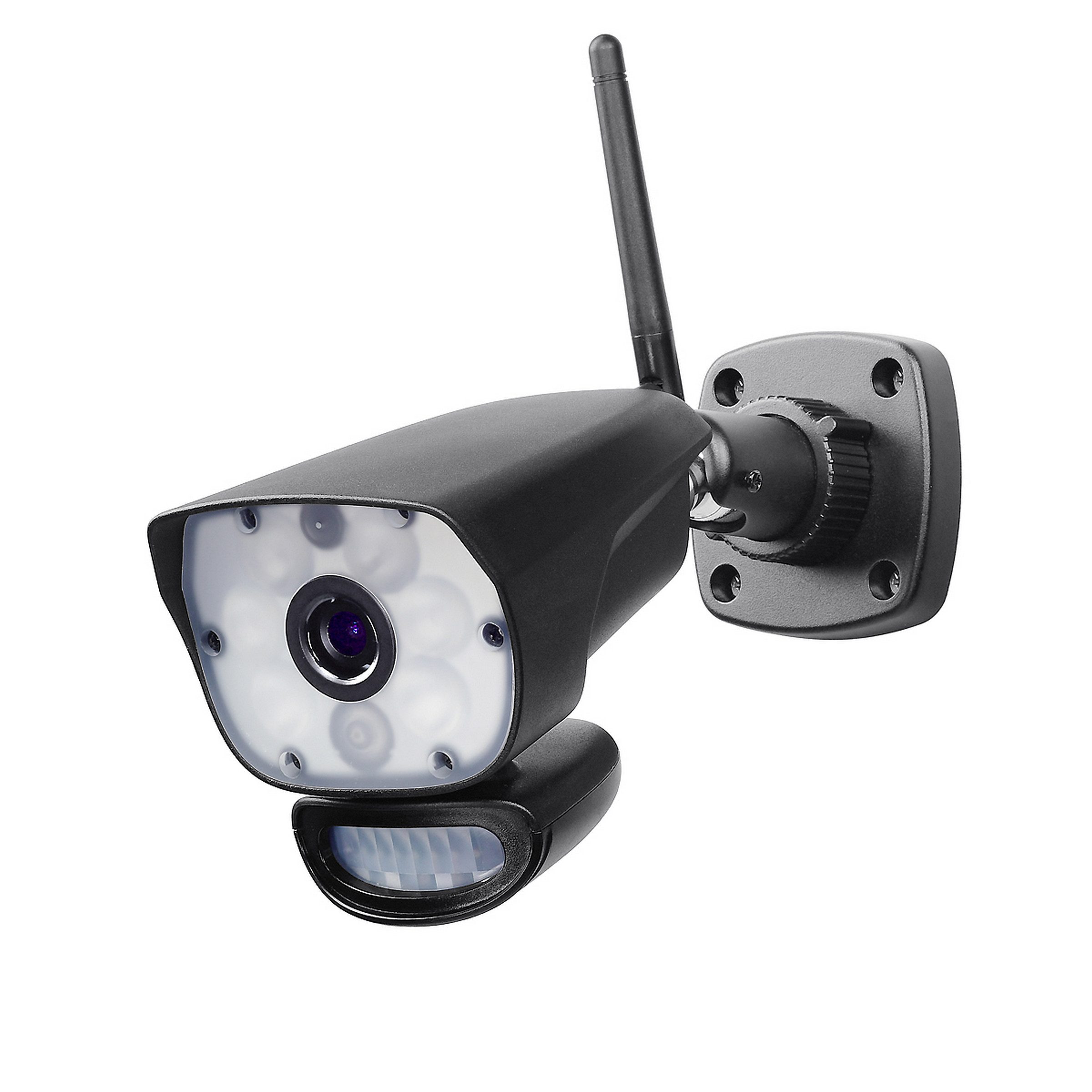 Indexa Überwachungskamera DW700K Zusatz-Funk-Kamera inkl. LED-Strahler für DW700 Set