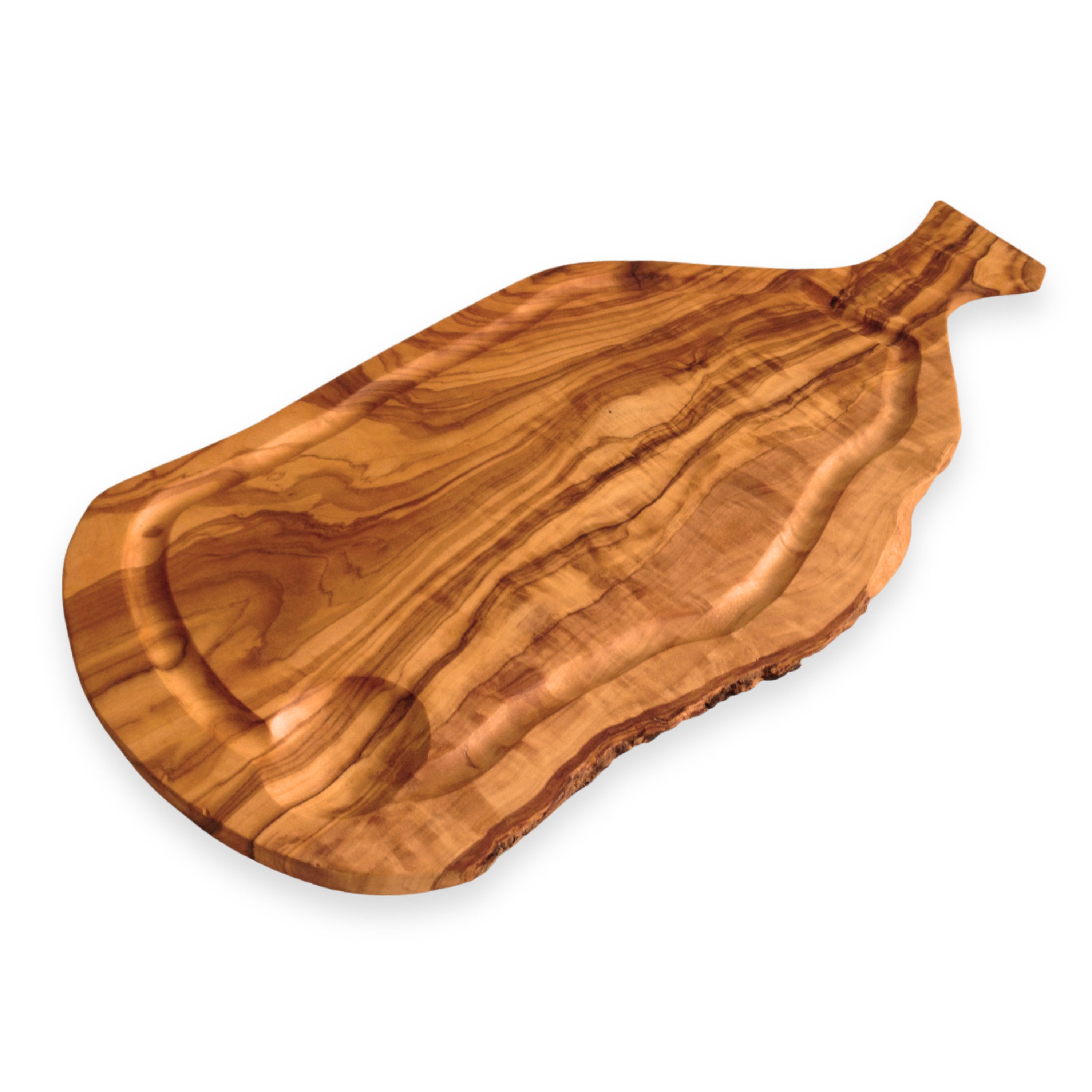 medina mood Schneidebrett mit Griff und Saftrille The Sicilian, aus Olivenholz