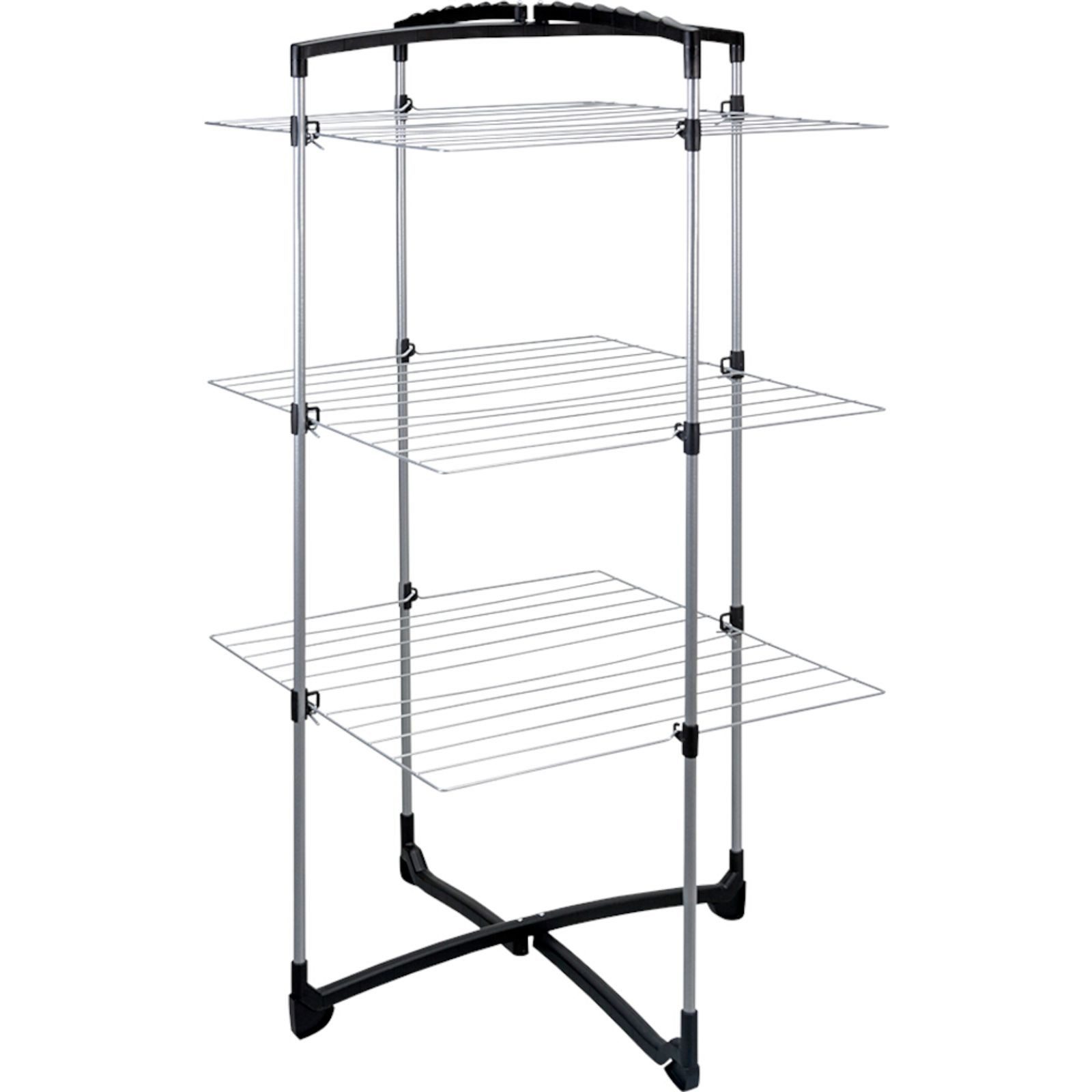 Metaltex Wäscheständer Turmwäschetrockner Fortino 25 m METALTEX silber klappbar 64x69x134 cm