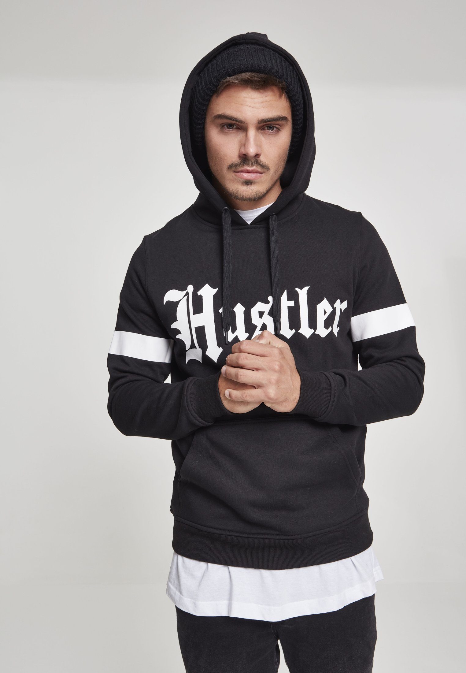 (1-tlg) Merchcode Hustler Hoody Sweater Stripe Herren