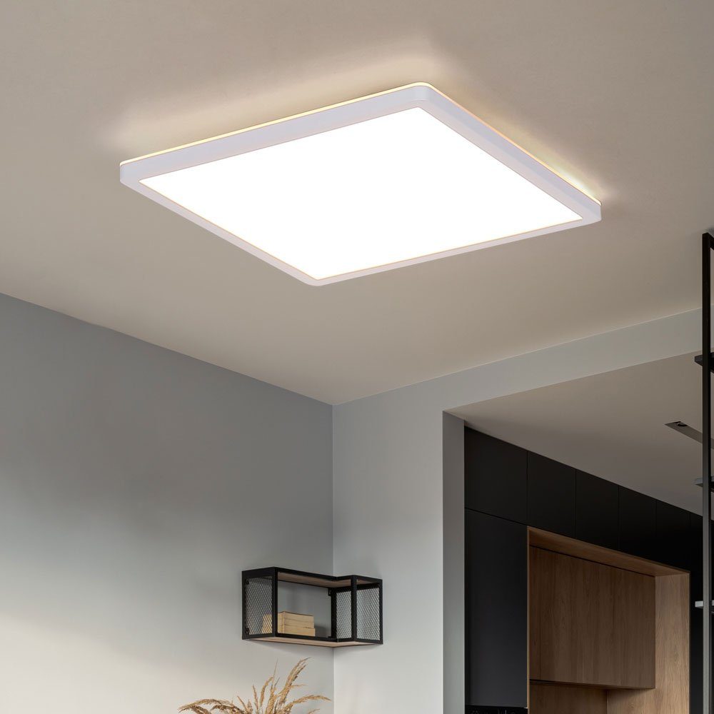 Globo LED Deckenleuchte, LED-Leuchtmittel Warmweiß, Lampe Deckenlampe IP44 verbaut, LED fest Deckenleuchte Badezimmer