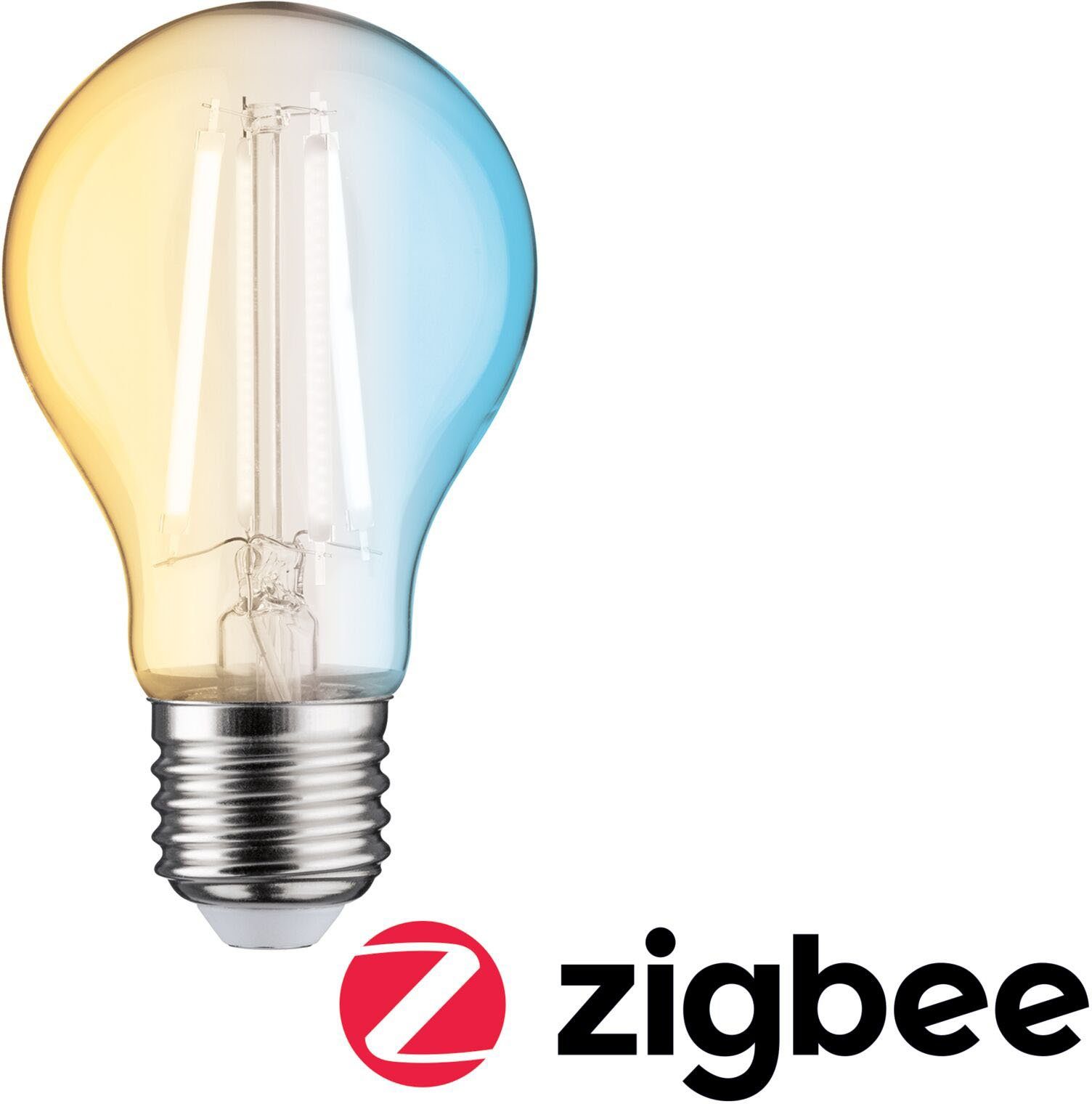 Paulmann LED-Leuchtmittel Zigbee AGL 4,7 W E27 2.200 - 6.500K TunableWhite, E27, 1 St., Neutralweiß, Tageslichtweiß, Warmweiß