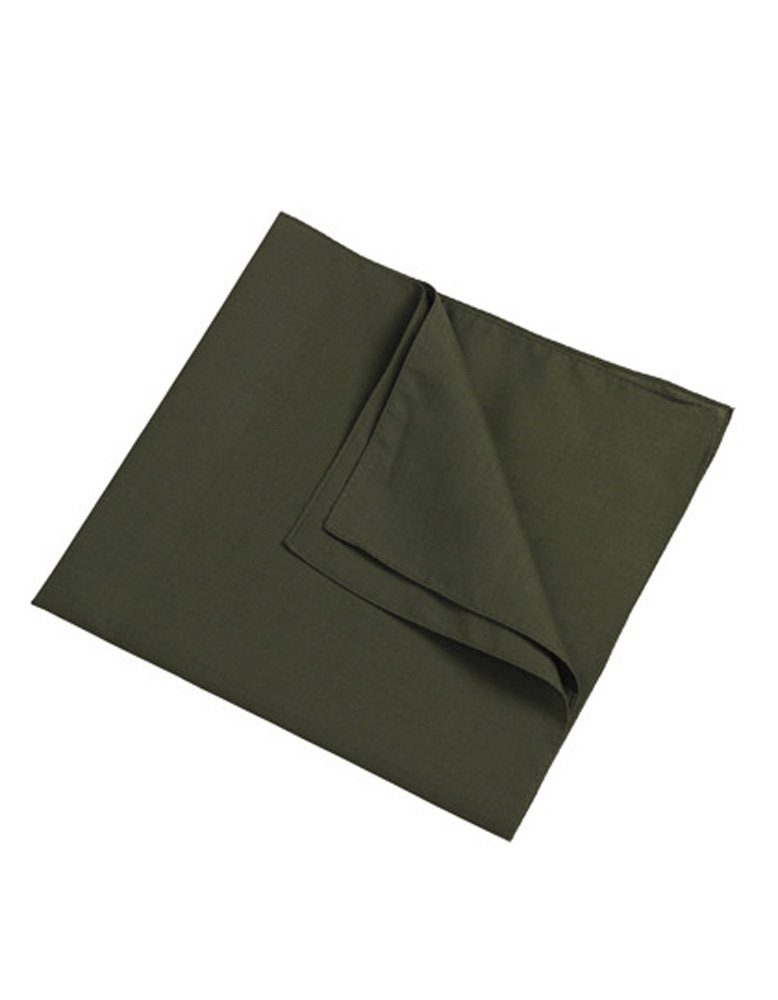 Design Kopftuch Bandana aus Olive Polyester und Baumwolle Halstuch, Goodman Bandana