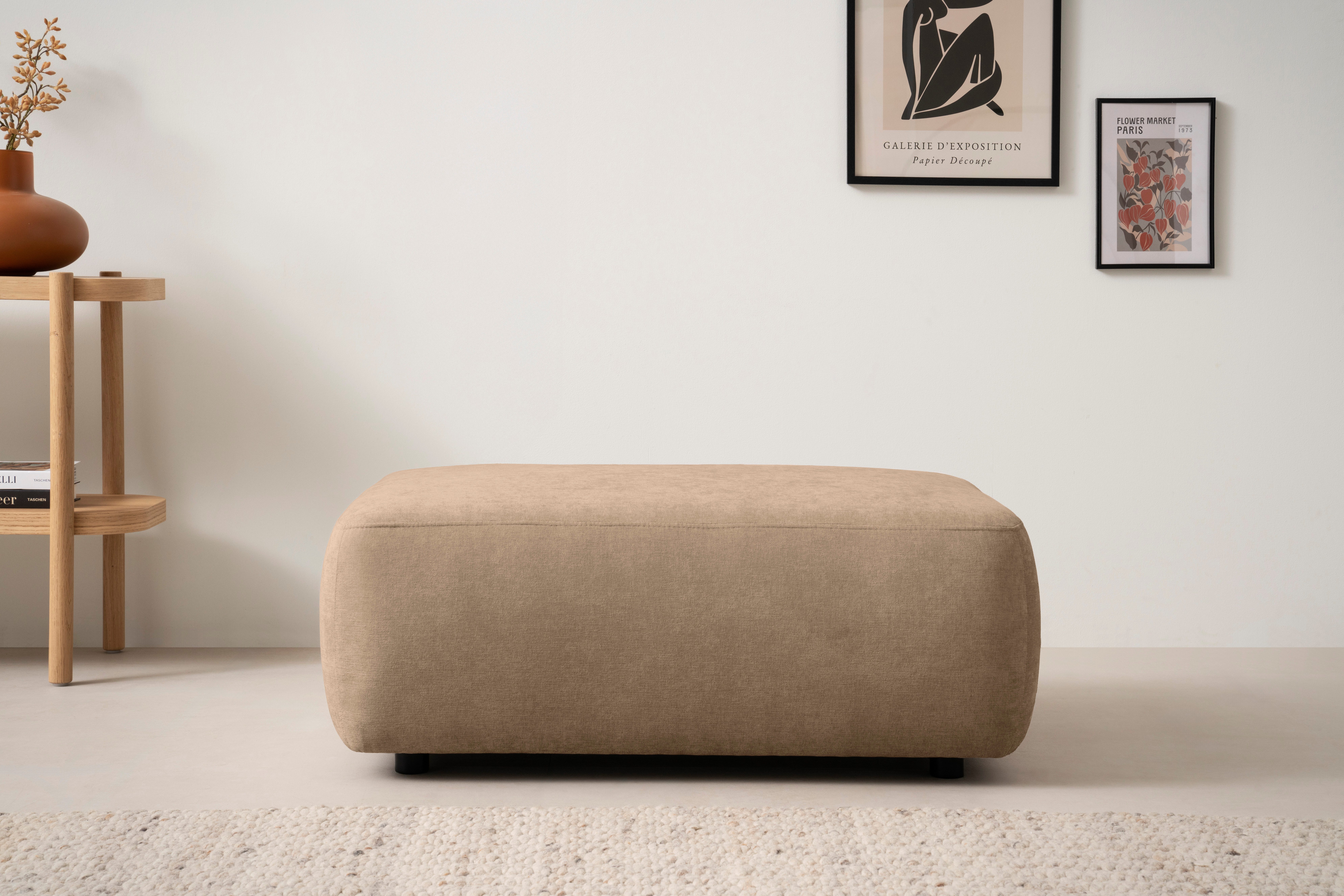 INOSIGN Polsterhocker Torge, Hocker in Cord, günstig online kaufen