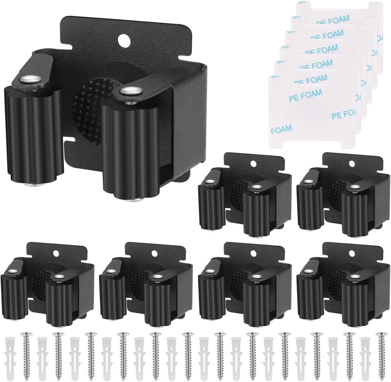 Multitool 6tlg Gerätehalter Wand Besenhalterung Gartengerätehalter Schwarz