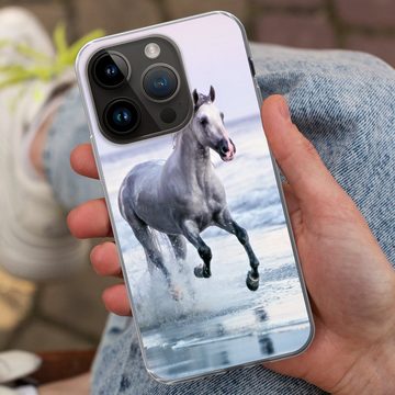 MuchoWow Handyhülle Pferde - Luft - Meer, Handyhülle Telefonhülle Apple iPhone 14 Pro