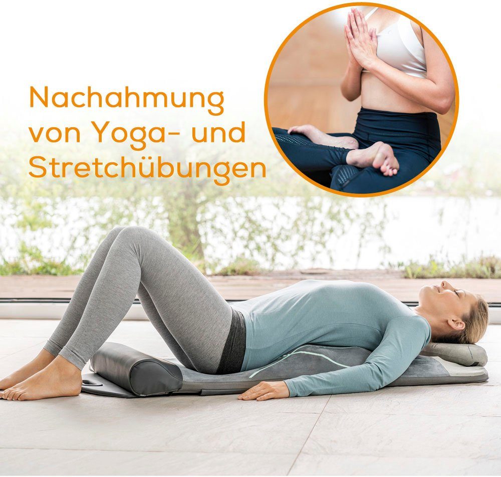 BEURER Massagematte MG 280 leichter Stretch- Yogamatte, Massage- & Vibrationsfunktion mit &