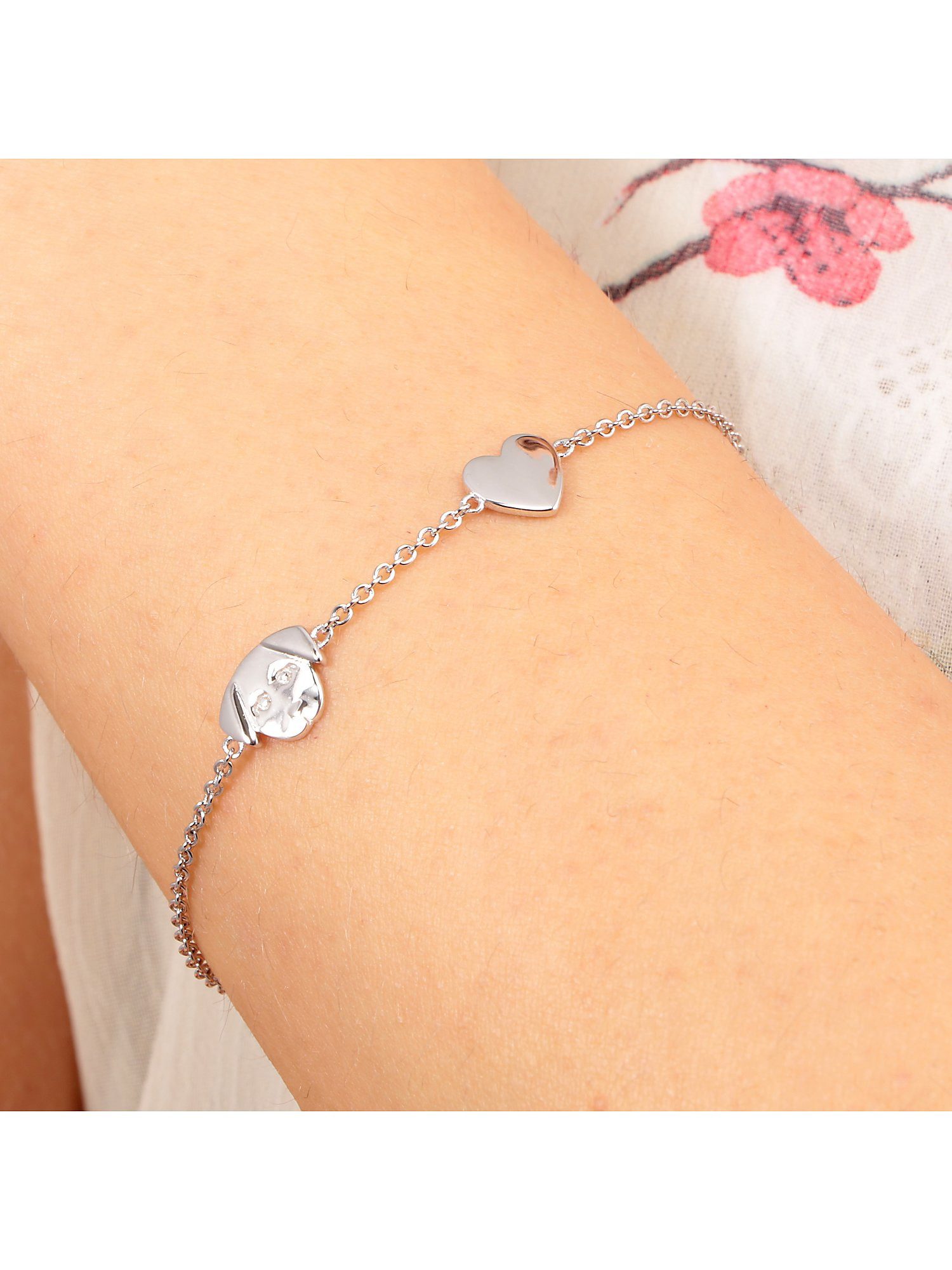 CHRIST Silberarmband CHRIST Damen-Armband 925er Silber, recycelt Herz, Modern
