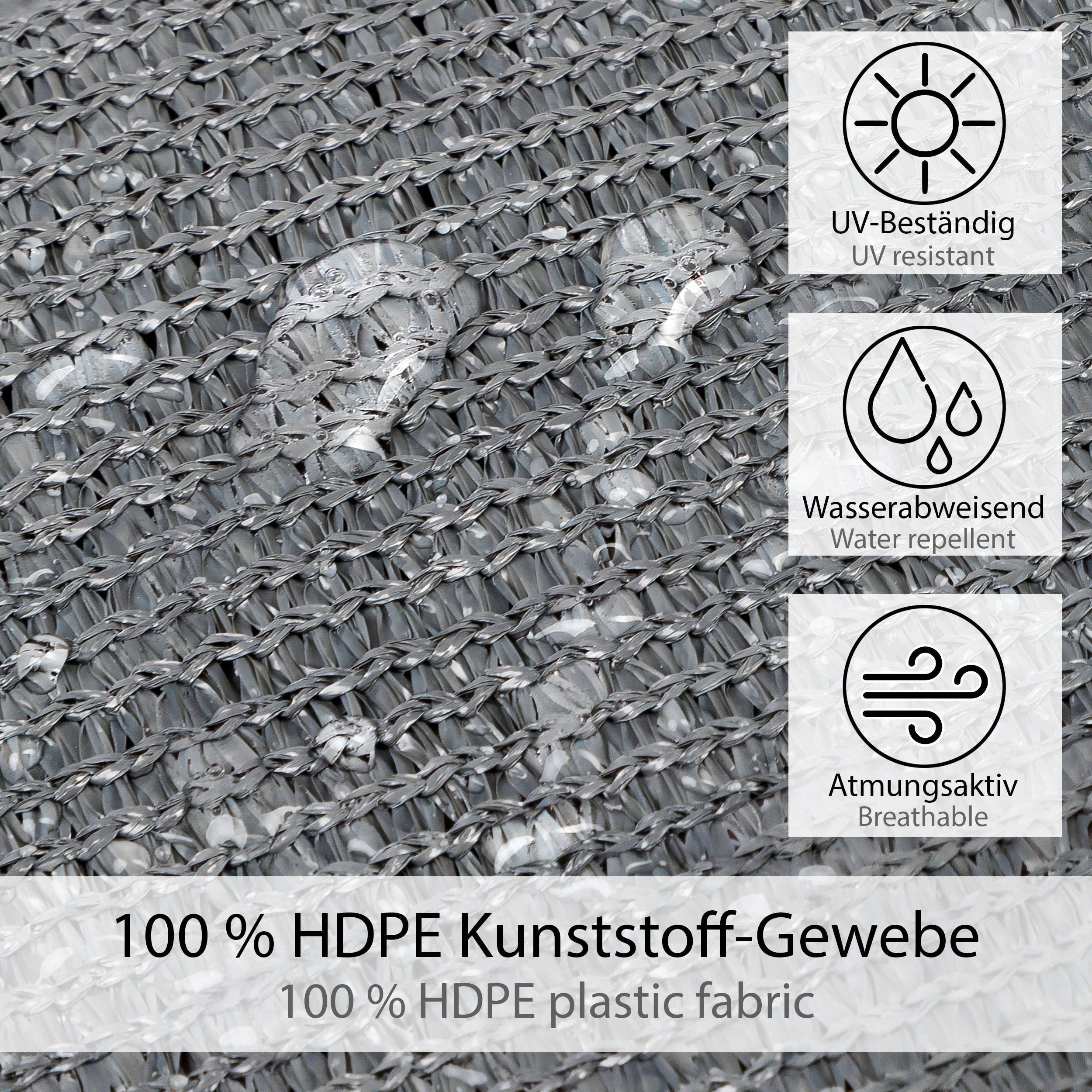 ONVAYA Sunshade for Trampoline, New Model, Tear-Resistant and Breathable